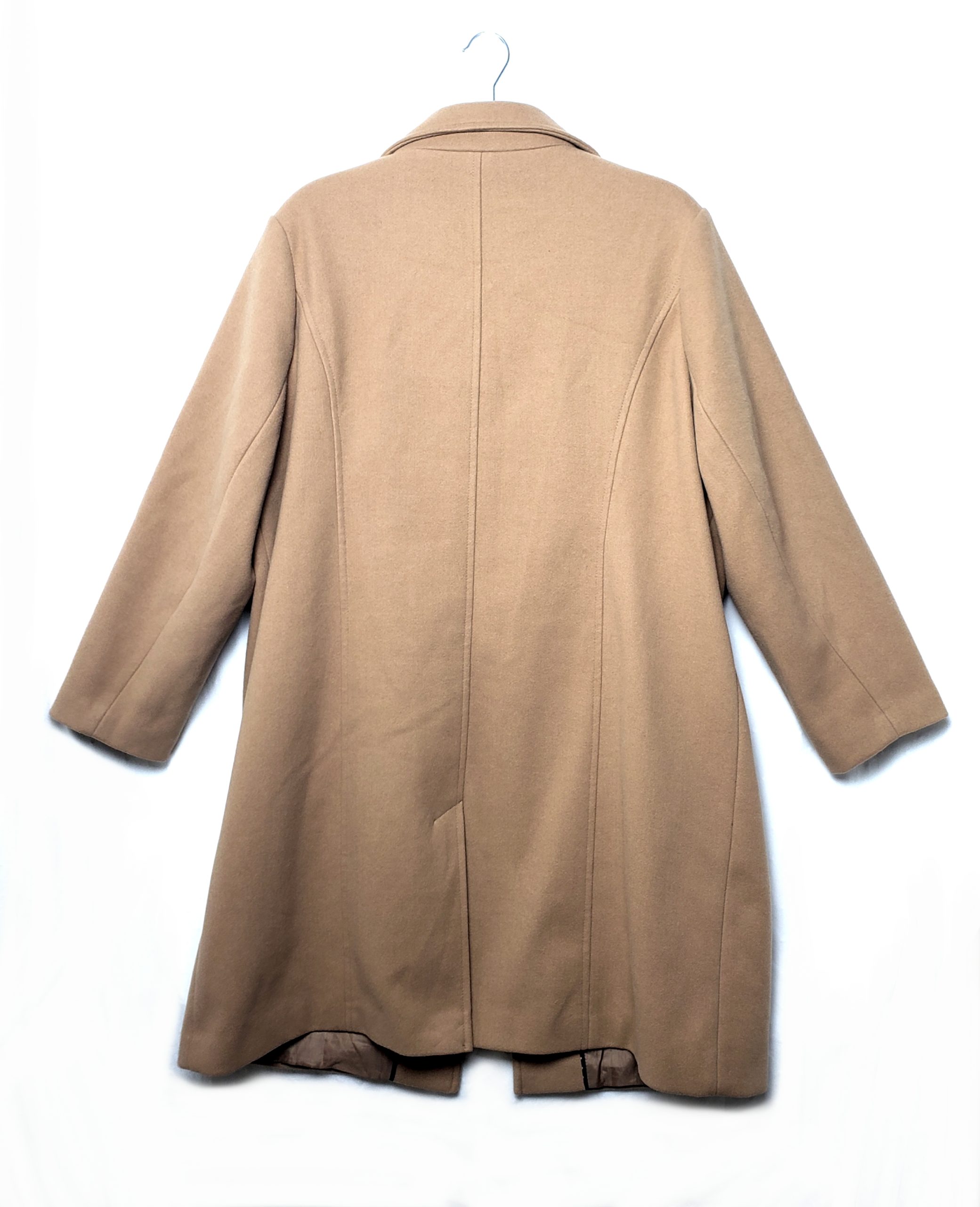 Класичне бежеве пальто George жіноче вживане - стильний верхній одяг з поліестеру 2 Класичне бежеве пальто George жіноче вживане - стильний верхній одяг з поліестеру - Зображення 2