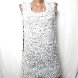 Стильна Срібна Мохерова Туніка River Island - Елегантний Трендовий Жилет