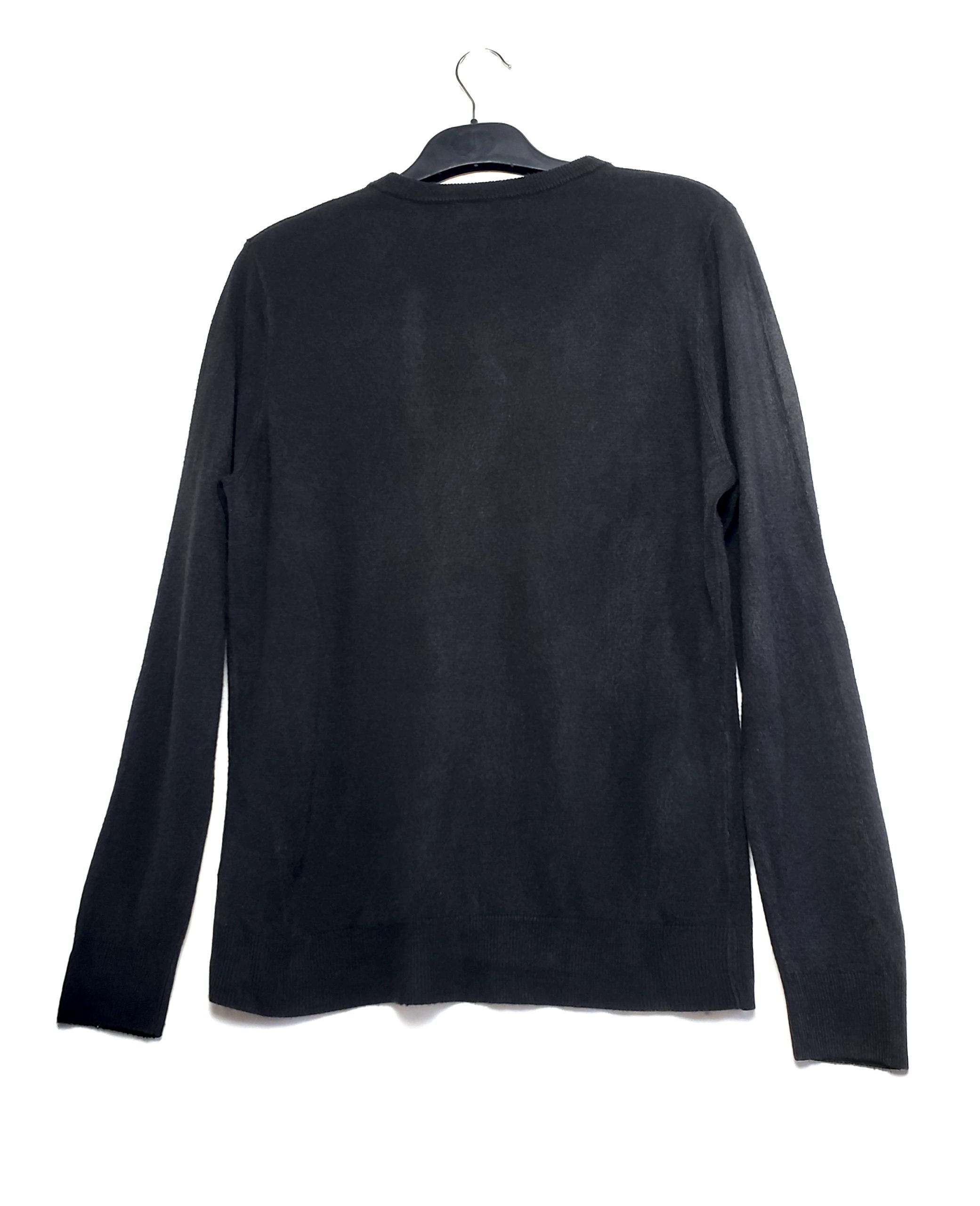 Чорний светр Primark з акрилу - класичний пуловер з довгим рукавом L розмір 2 Чорний светр Primark з акрилу - класичний пуловер з довгим рукавом L розмір - Зображення 2