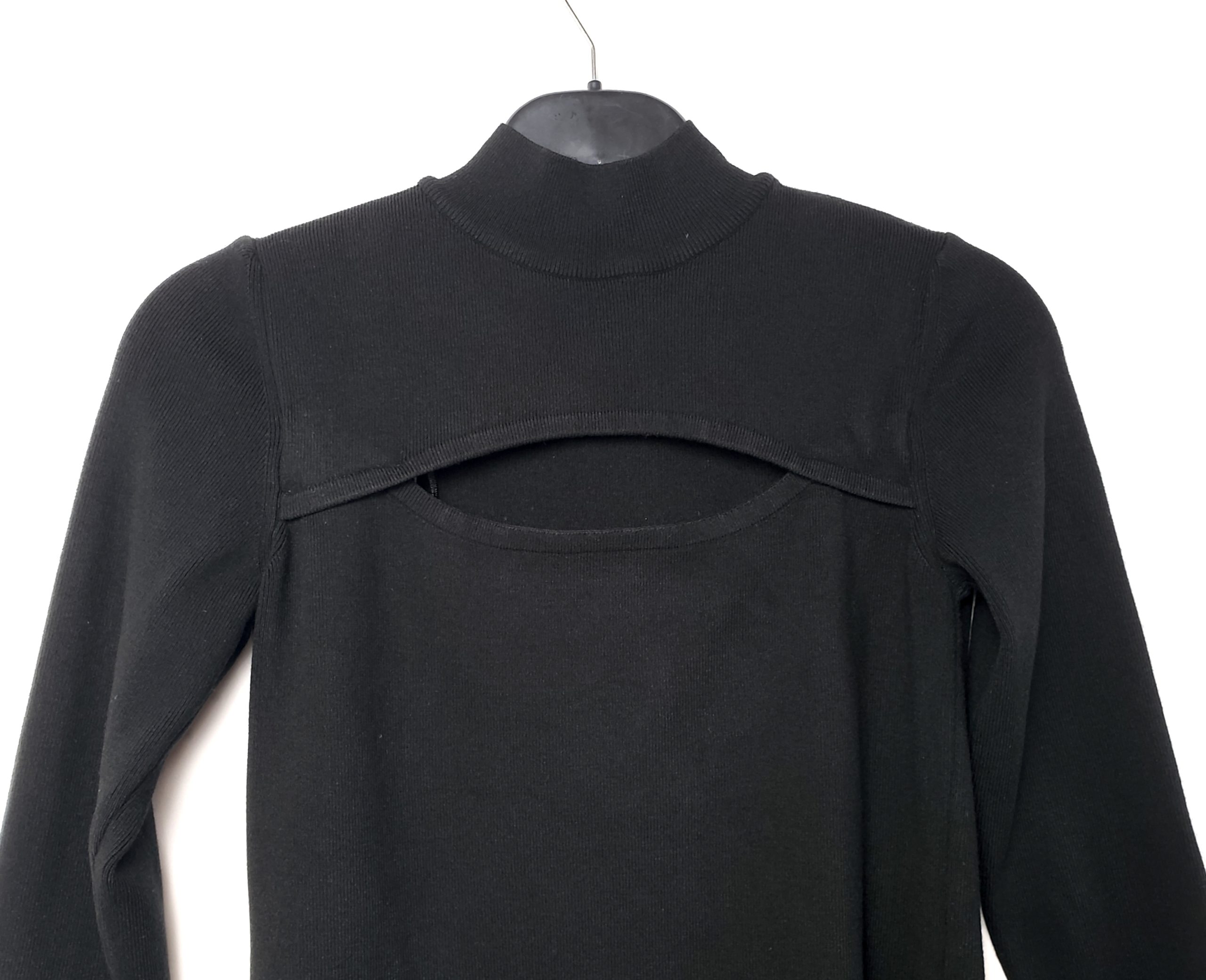 Чорна жіноча кофта ET VOUS з вирізом - елегантний светр з довгим рукавом розмір 12 3 Чорна жіноча кофта ET VOUS з вирізом - елегантний светр з довгим рукавом розмір 12 - Зображення 3