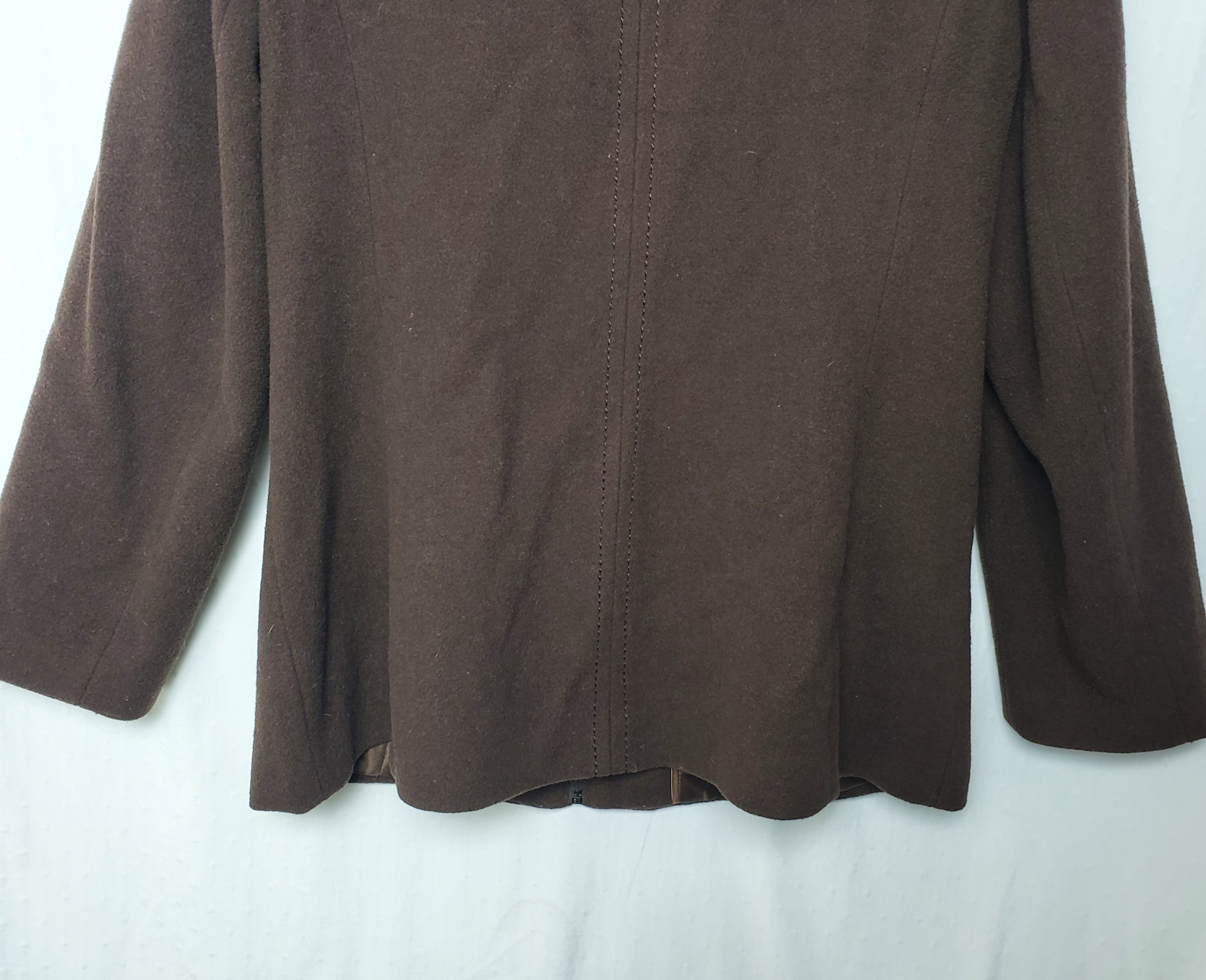 Коричнева куртка Klass Collection з шерсті - класична жіноча куртка розмір 42 10 Коричнева куртка Klass Collection з шерсті - класична жіноча куртка розмір 42 - Зображення 10