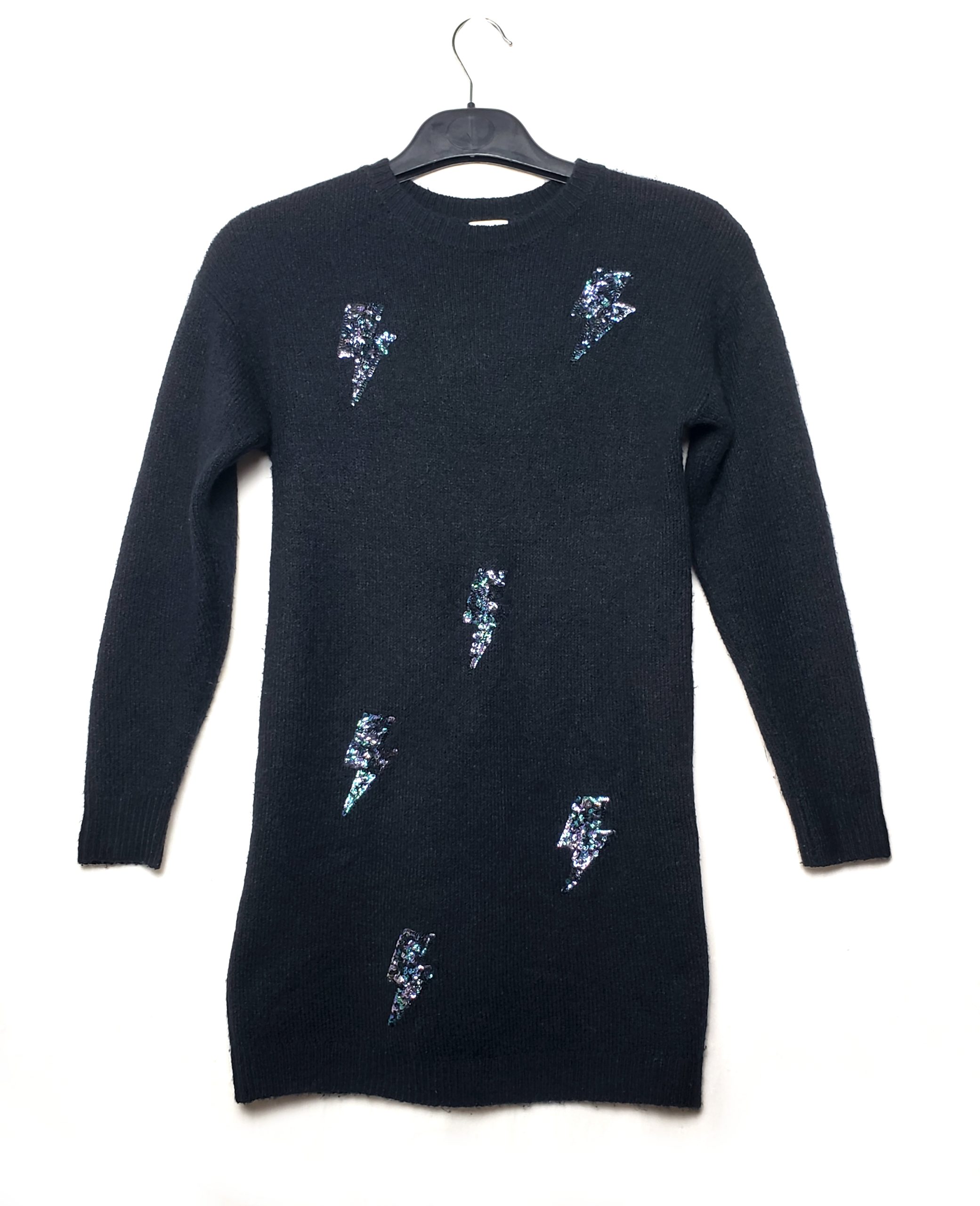 Темно-синя туніка-светр з пайєтками Next для дівчинки 11 років - ідеальний стан, вживаний одяг 1 Темно-синя туніка-светр з пайєтками Next для дівчинки 11 років - ідеальний стан, вживаний одяг
