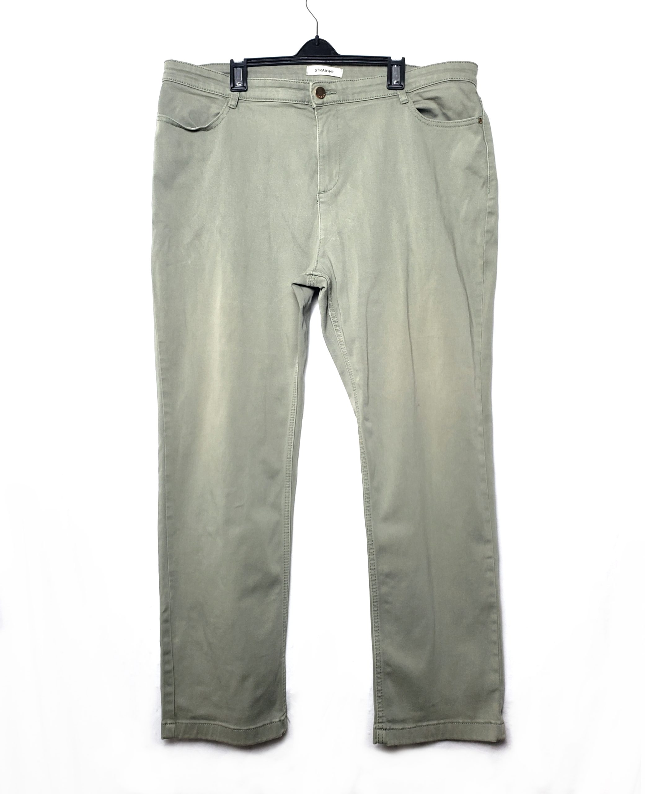 Жіночі джинси M&S хакі прямого крою - вживані штани з еластаном розмір 48 1 Жіночі джинси M&S хакі прямого крою - вживані штани з еластаном розмір 48