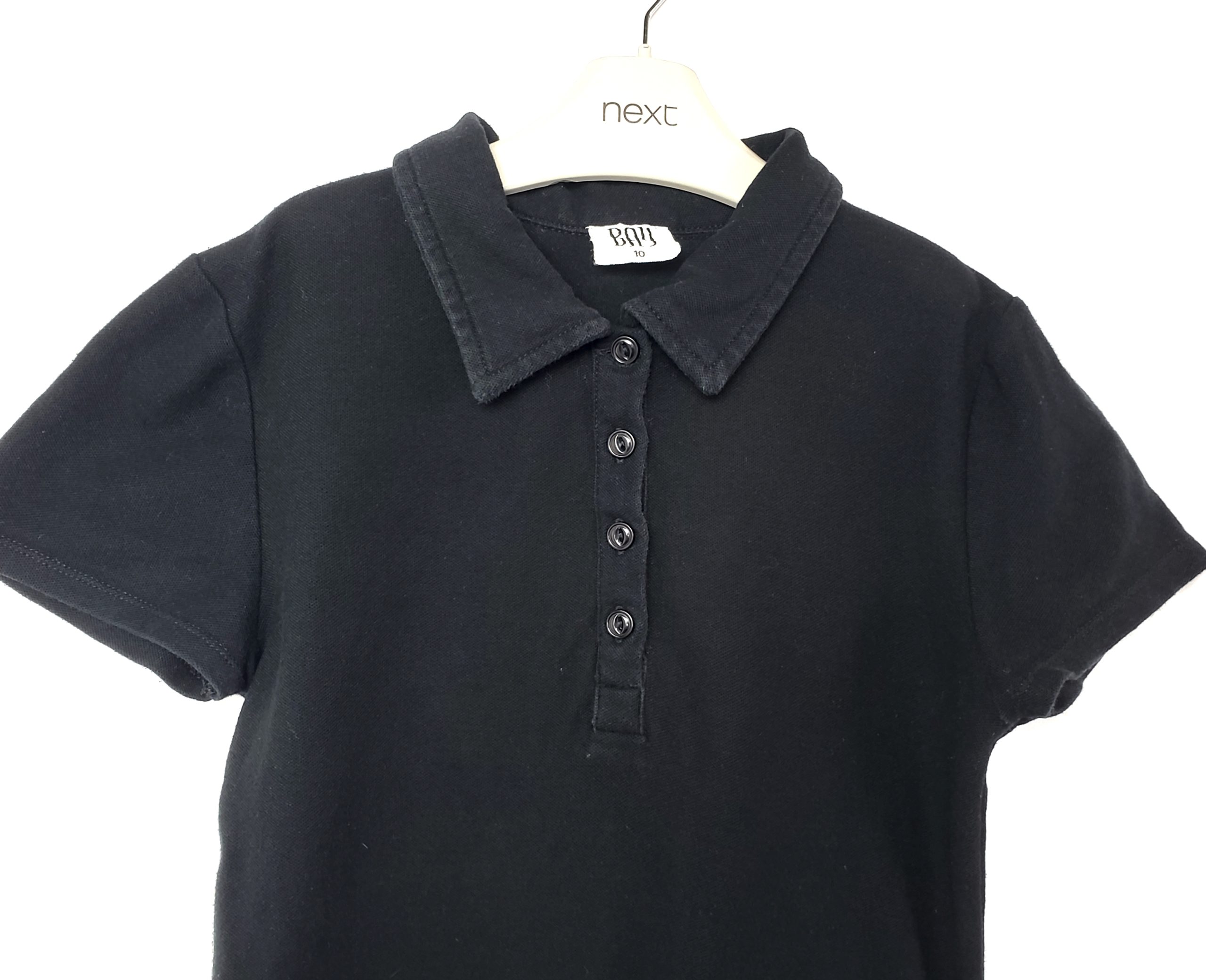 Чорне поло для дівчинки 10 років - ідеальний базовий елемент гардеробу для школи та відпочинку 3 Чорне поло для дівчинки 10 років - ідеальний базовий елемент гардеробу для школи та відпочинку - Зображення 3