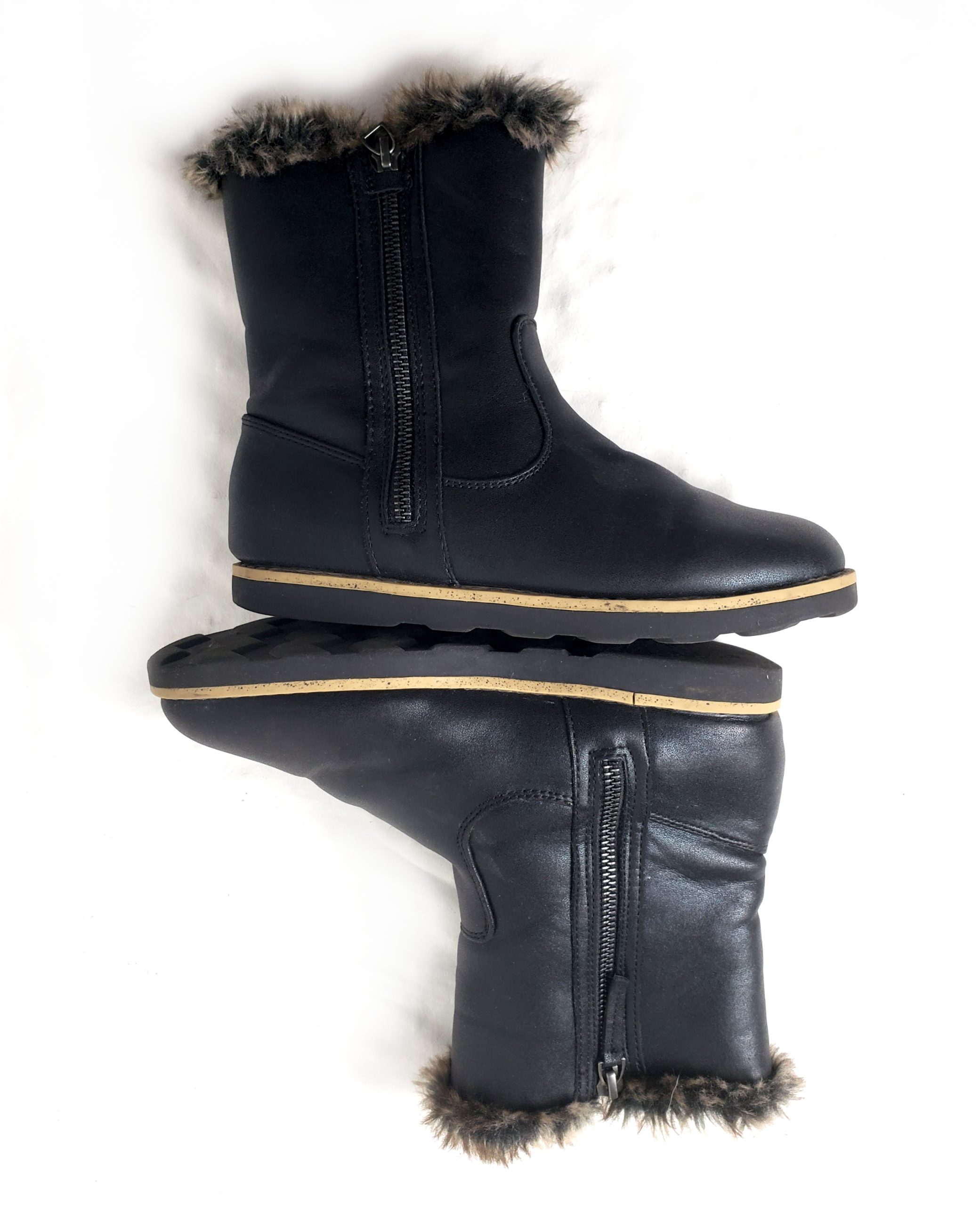 Стильні чорні зимові чоботи Next з хутром - елегантне взуття розмір 33.5 3 Стильні чорні зимові чоботи Next з хутром - елегантне взуття розмір 33.5 - Зображення 3