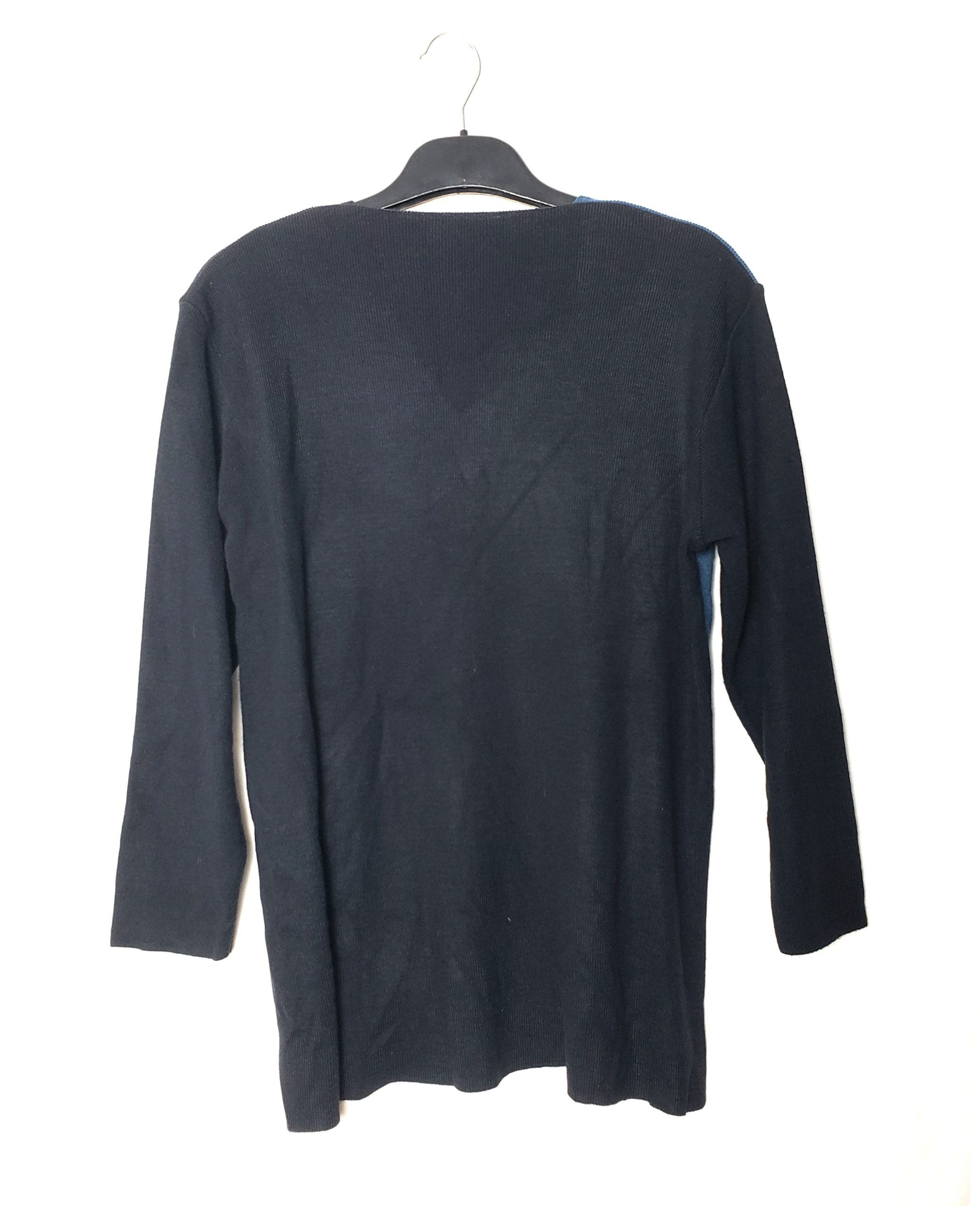 Стильний акриловий светр Marks & Spencer з геометричним принтом - синій жіночий пуловер 4 Стильний акриловий светр Marks & Spencer з геометричним принтом - синій жіночий пуловер - Зображення 4