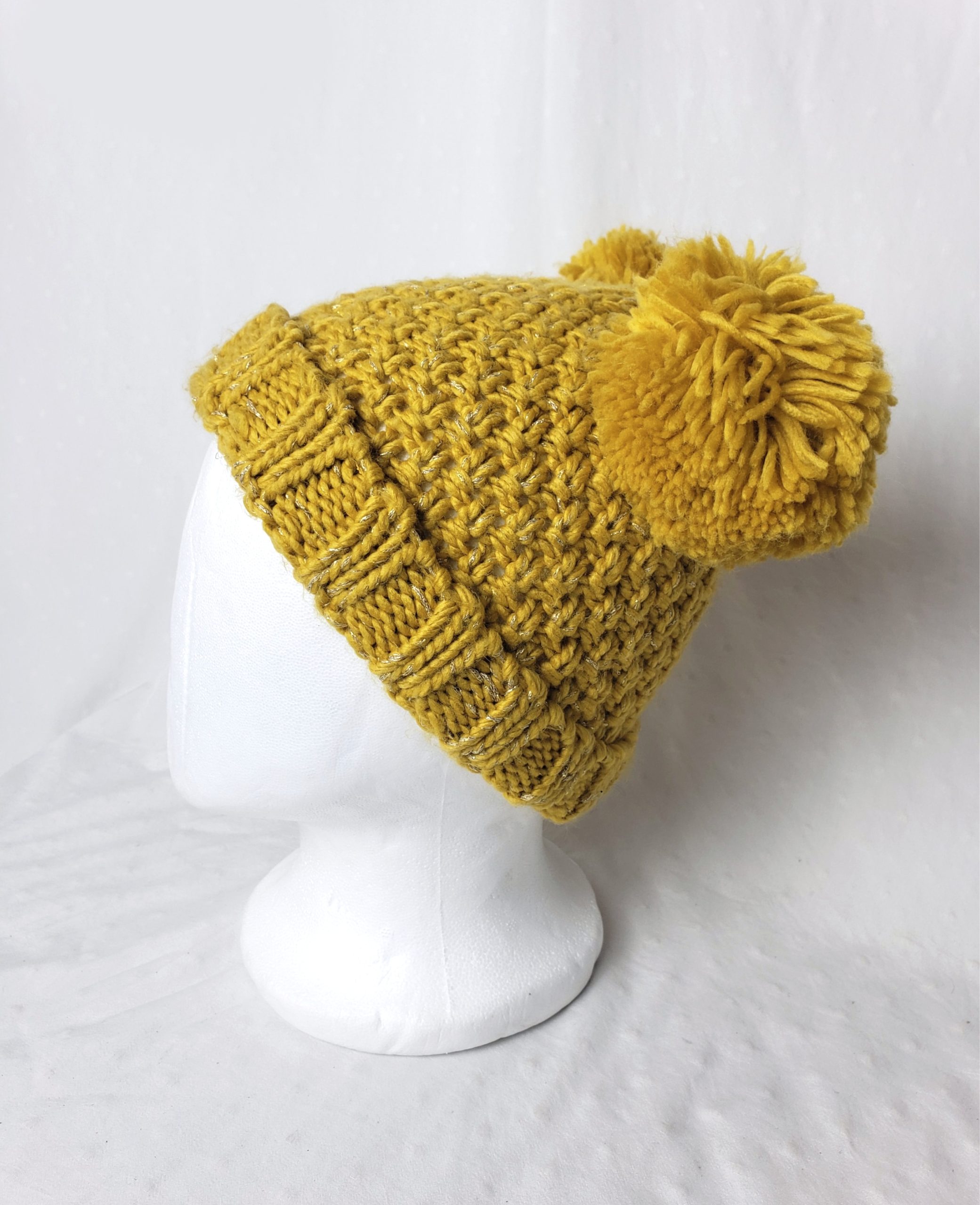 Жовта в'язана шапка з помпонами для дітей 1-3 роки Mini Club - тепла дитяча шапочка 3 Жовта в'язана шапка з помпонами для дітей 1-3 роки Mini Club - тепла дитяча шапочка - Зображення 3
