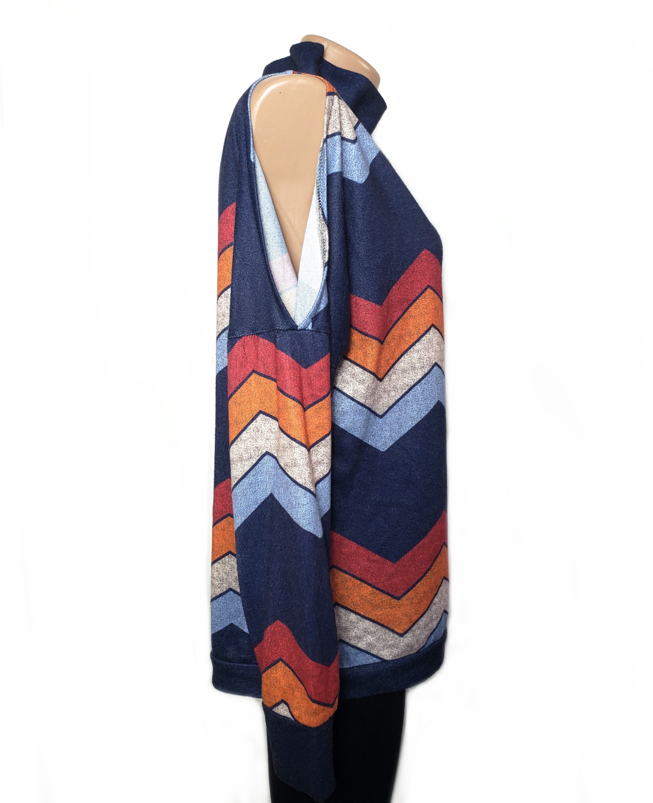 Стильний гольф з принтом зигзаг - ідеальний для осінньо-зимового сезону та повсякденного носіння 3 Стильний гольф з принтом зигзаг - ідеальний для осінньо-зимового сезону та повсякденного носіння - Зображення 3