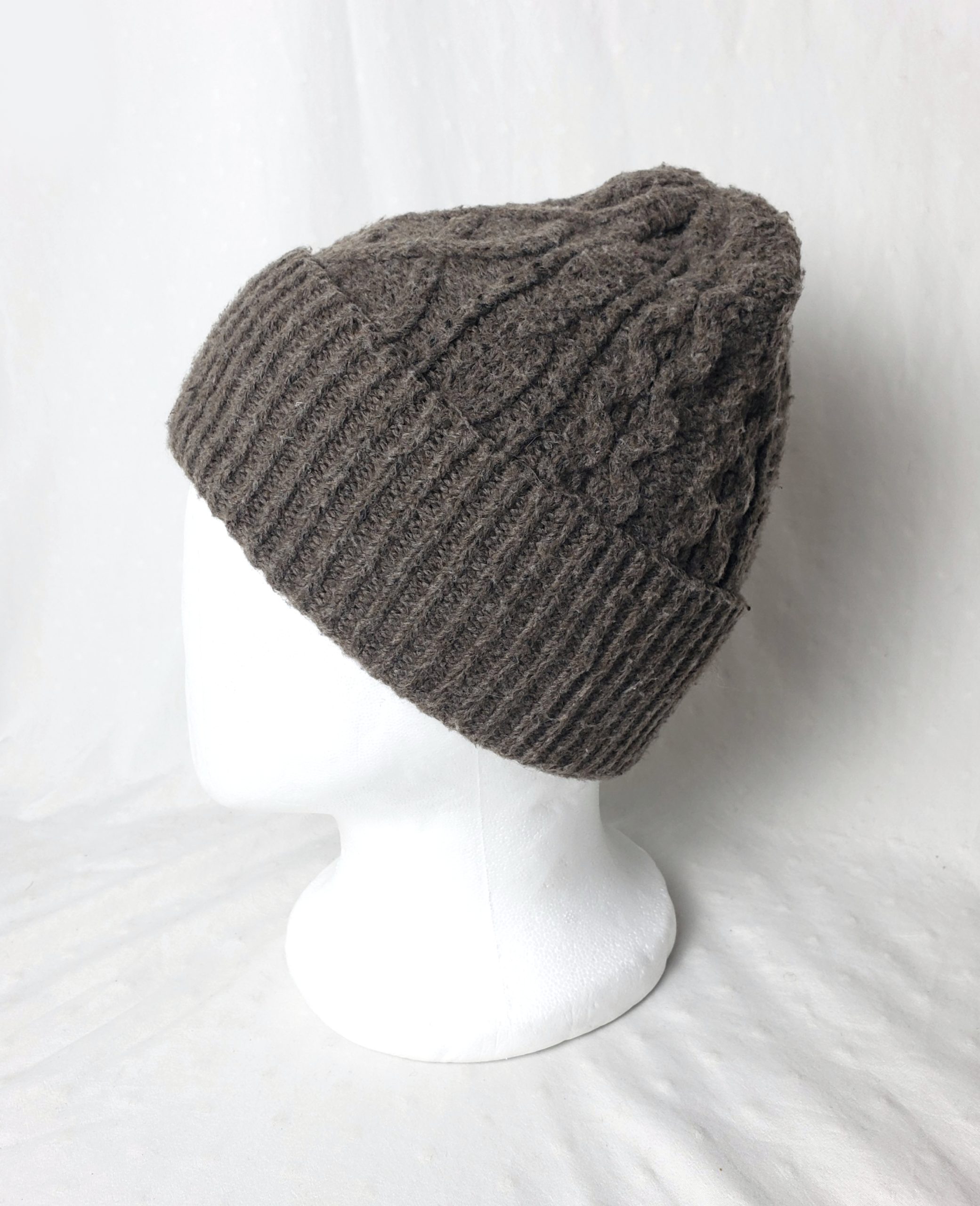 В'язана шапка Primark коричнева з косами - тепла зимова шапка з поліестеру 2 В'язана шапка Primark коричнева з косами - тепла зимова шапка з поліестеру - Зображення 2