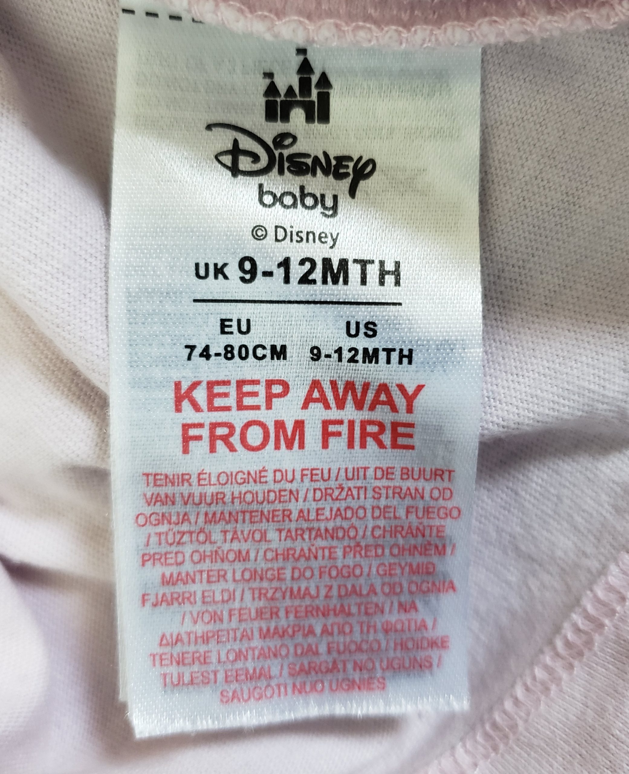 Рожева кофтинка Disney Baby з Мінні Маус для дівчинки 9-12 місяців - бавовняний лонгслів 4 Рожева кофтинка Disney Baby з Мінні Маус для дівчинки 9-12 місяців - бавовняний лонгслів - Зображення 4