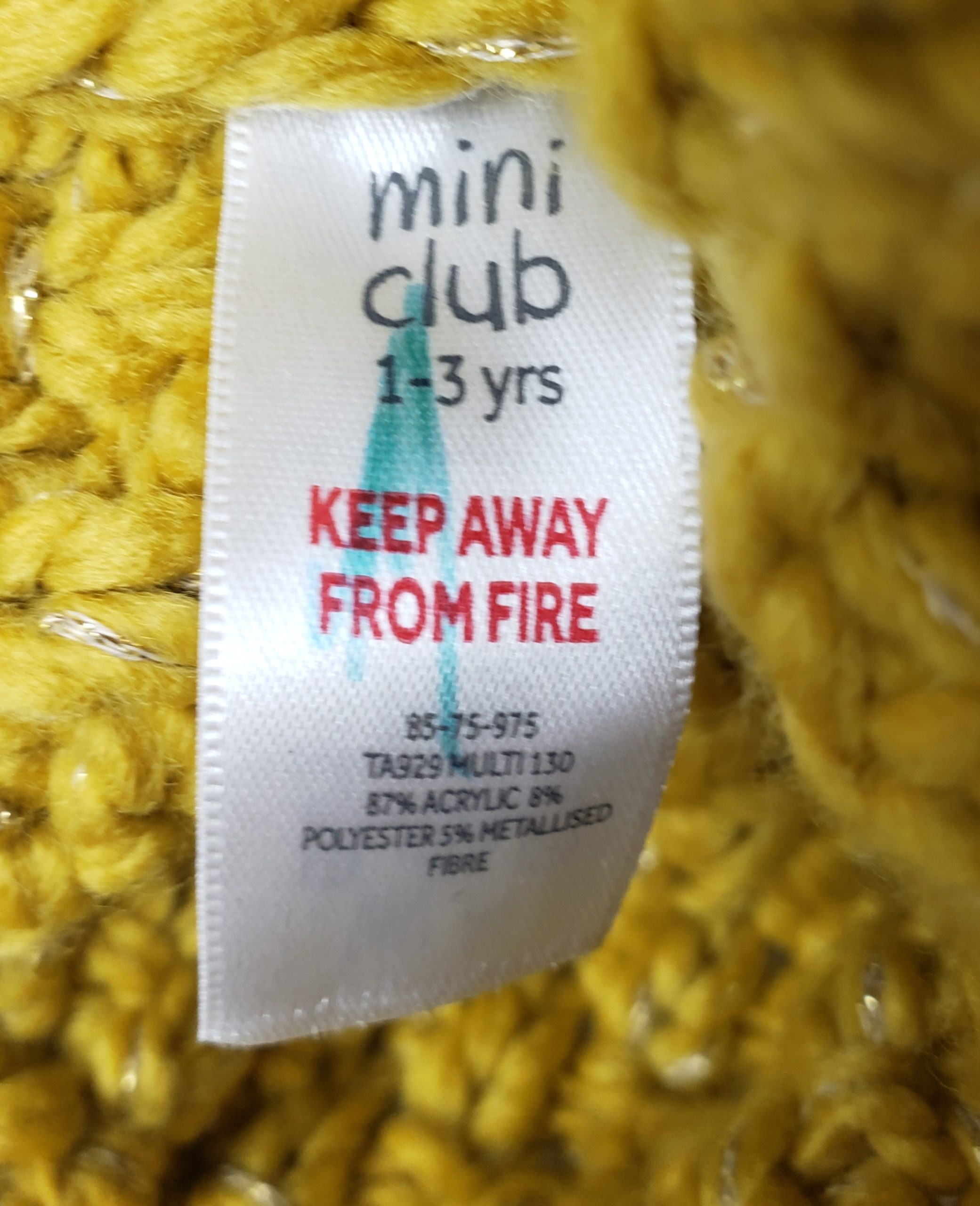 Жовта в'язана шапка з помпонами для дітей 1-3 роки Mini Club - тепла дитяча шапочка 5 Жовта в'язана шапка з помпонами для дітей 1-3 роки Mini Club - тепла дитяча шапочка - Зображення 5