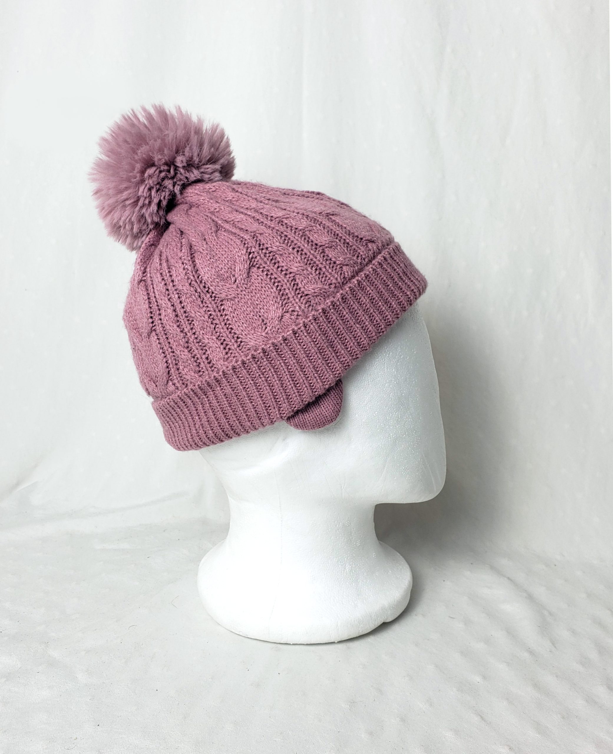 Стильна рожева шапочка з помпоном для дівчинки 6-12 місяців - модний дитячий аксесуар 2 Стильна рожева шапочка з помпоном для дівчинки 6-12 місяців - модний дитячий аксесуар - Зображення 2