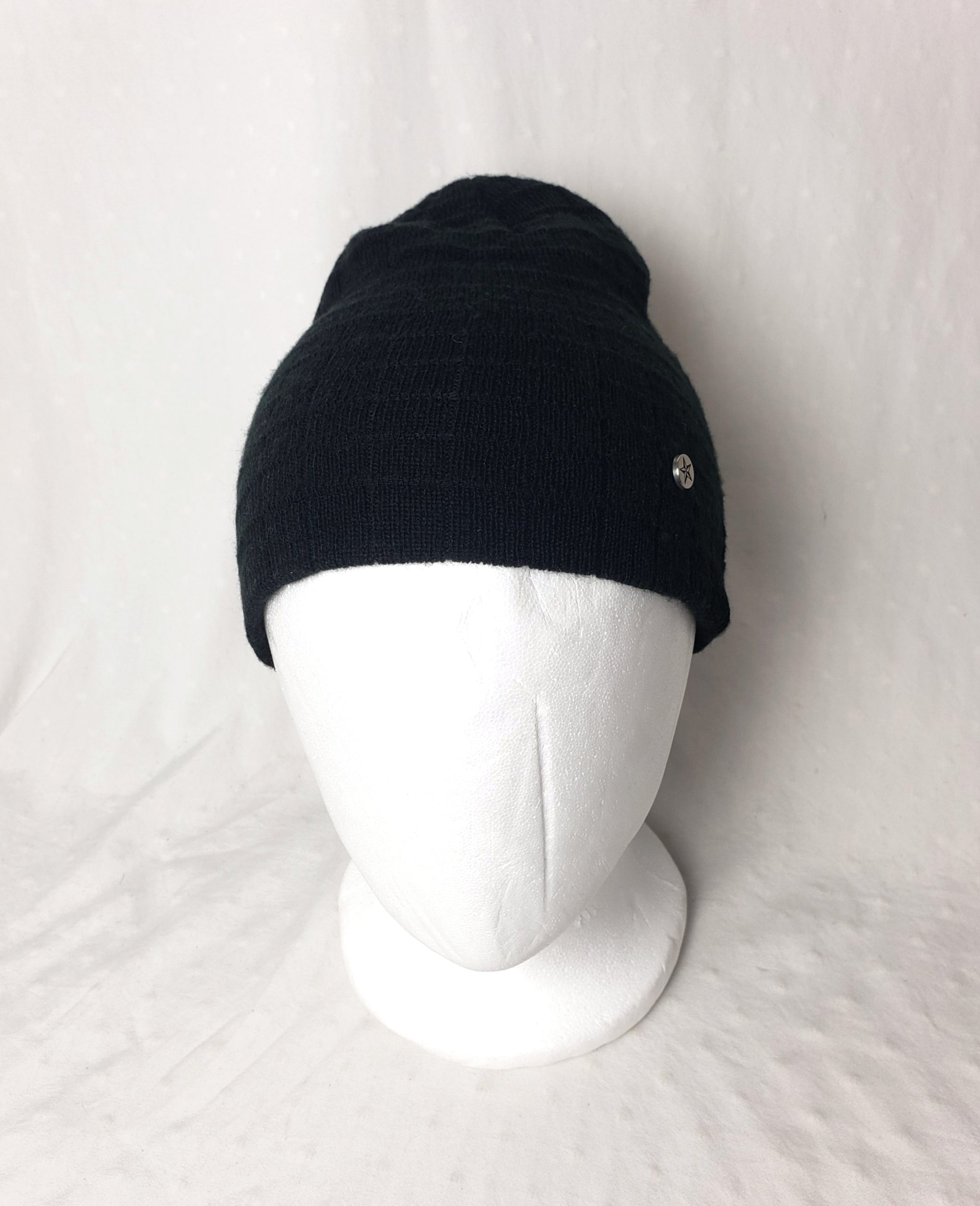 Чорна акрилова шапка біні для повсякденного носіння - універсальний головний убір на осінь зиму 1 Чорна акрилова шапка біні для повсякденного носіння - універсальний головний убір на осінь зиму