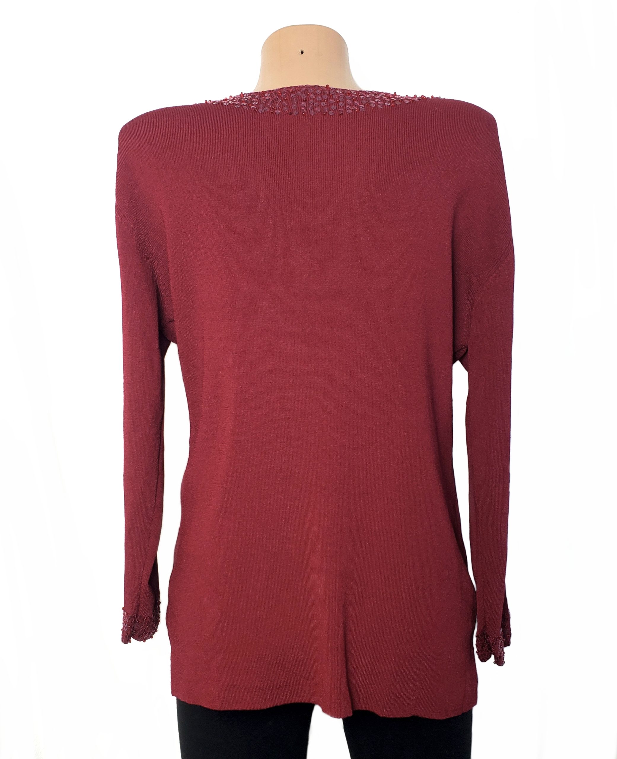 Червоний светр з паєтками та бісером Dunnes Stores 3 Червоний светр з паєтками та бісером Dunnes Stores - Зображення 3