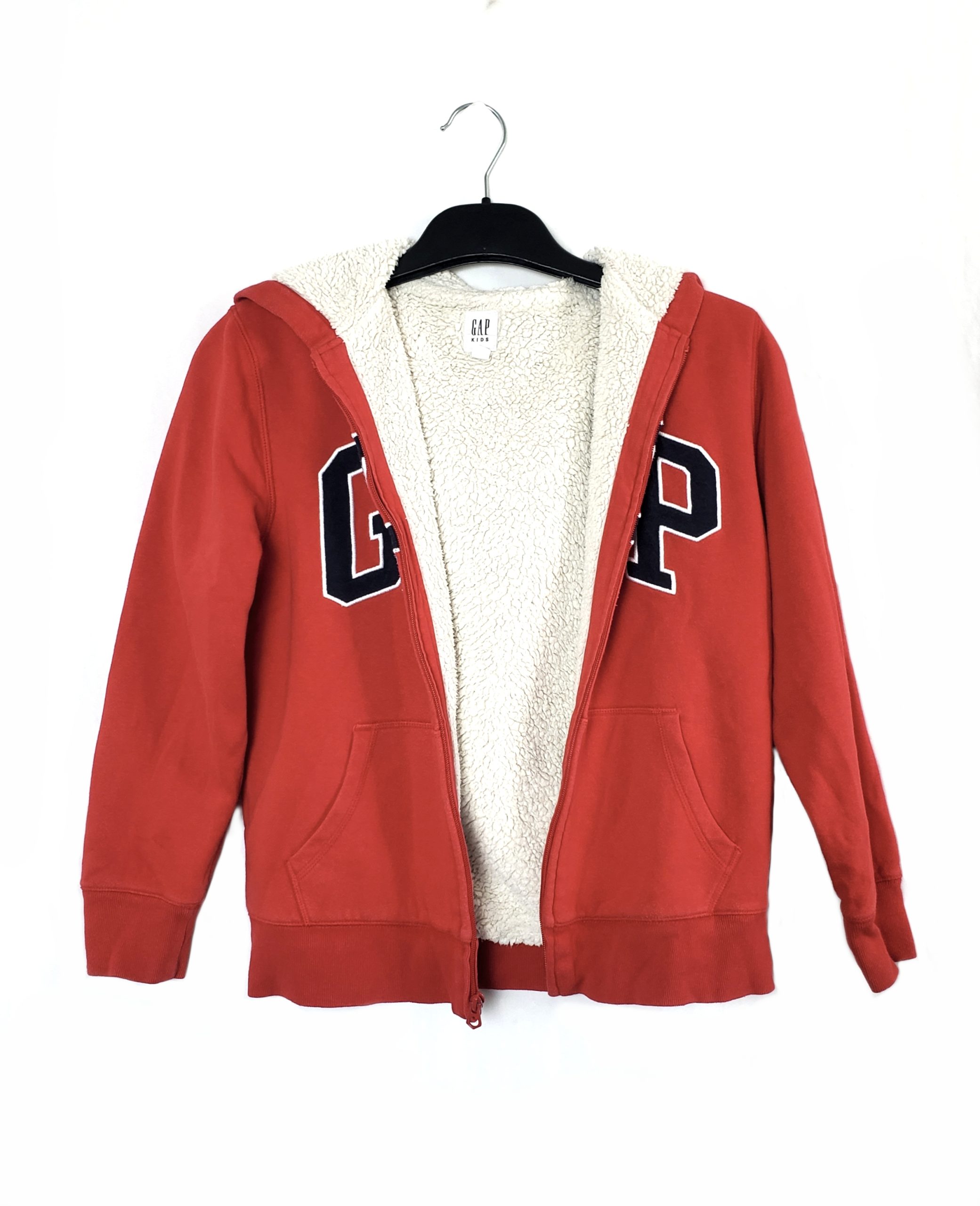 Утеплене червоне зіп-худі дитяче від Gap kids 4 Утеплене червоне зіп-худі дитяче від Gap kids - Зображення 4