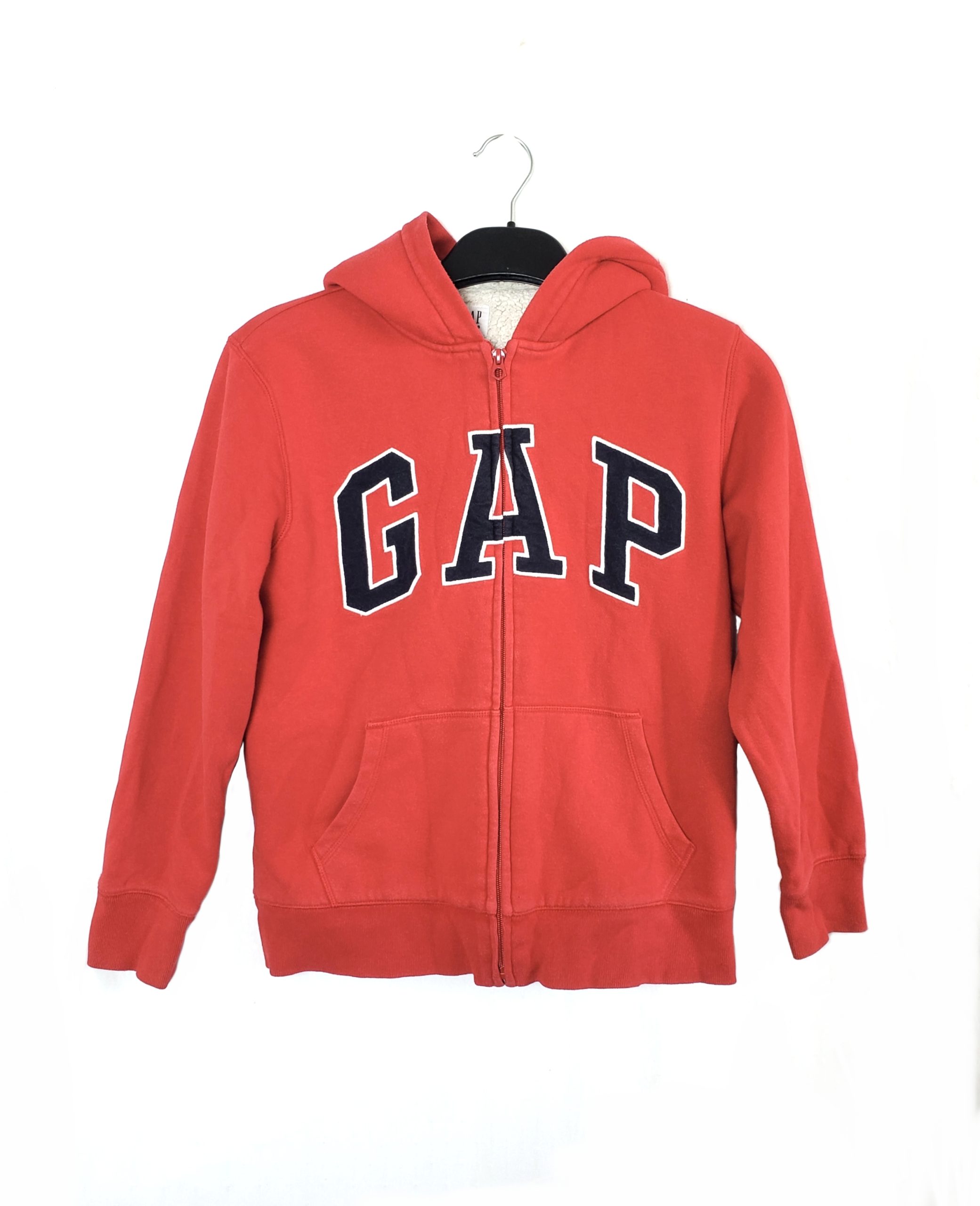 Утеплене червоне зіп-худі дитяче від Gap kids 1 Утеплене червоне зіп-худі дитяче від Gap kids