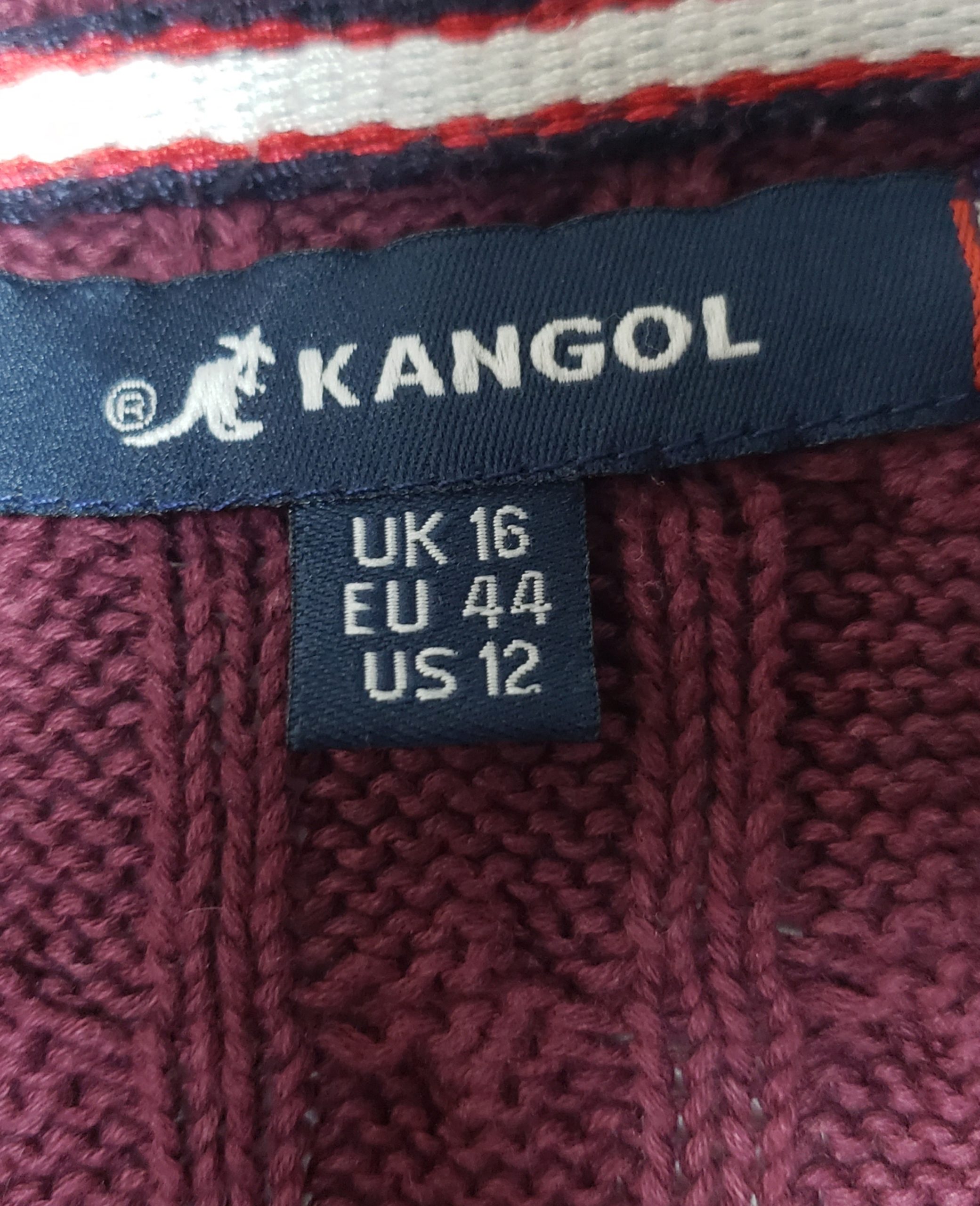 Бордовий в'язаний светр Kangol - ідеальний для осінньо-зимового сезону, повсякденний та офісний стиль 2 Бордовий в'язаний светр Kangol - ідеальний для осінньо-зимового сезону, повсякденний та офісний стиль - Зображення 2