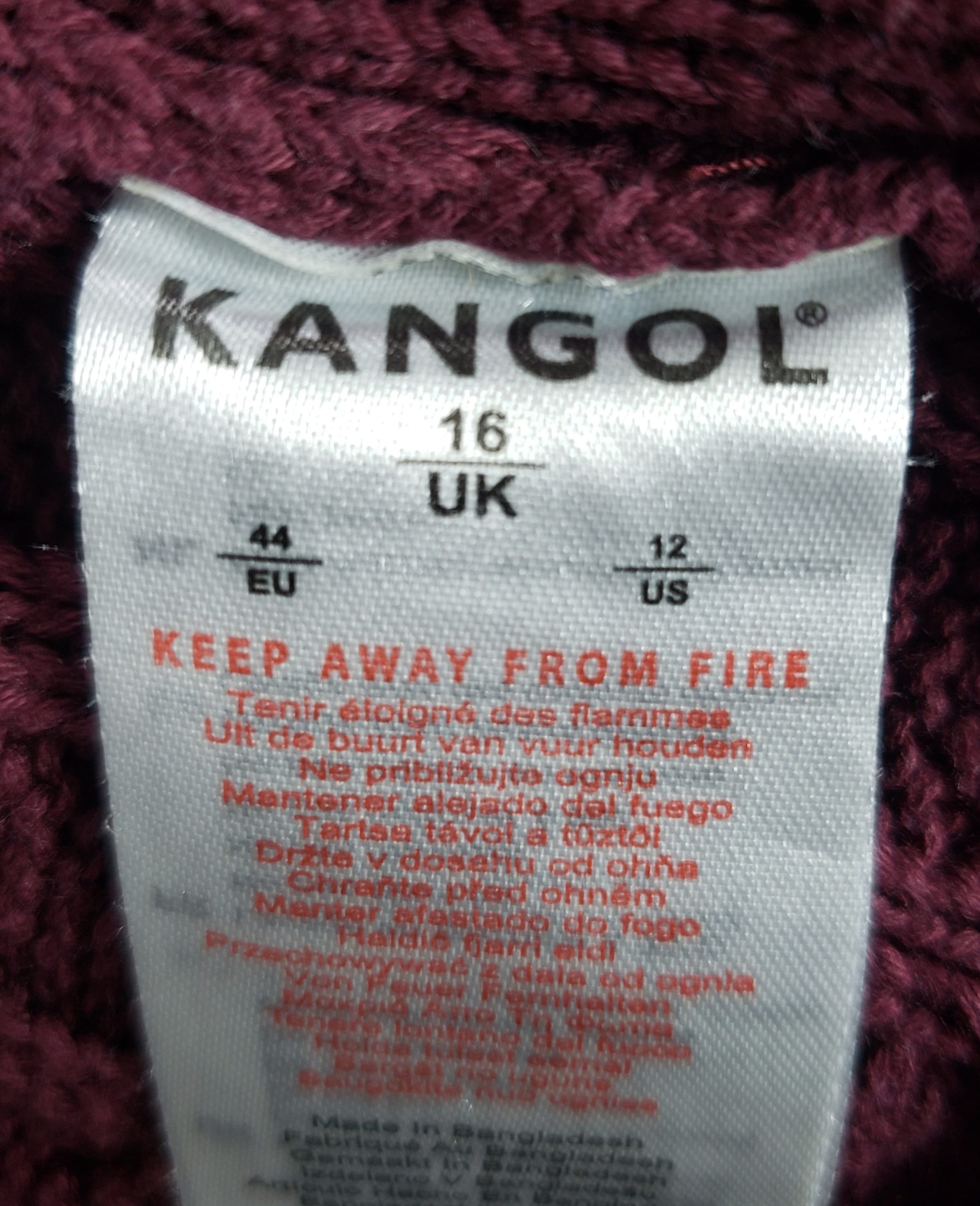 Бордовий в'язаний светр Kangol - ідеальний для осінньо-зимового сезону, повсякденний та офісний стиль 6 Бордовий в'язаний светр Kangol - ідеальний для осінньо-зимового сезону, повсякденний та офісний стиль - Зображення 6