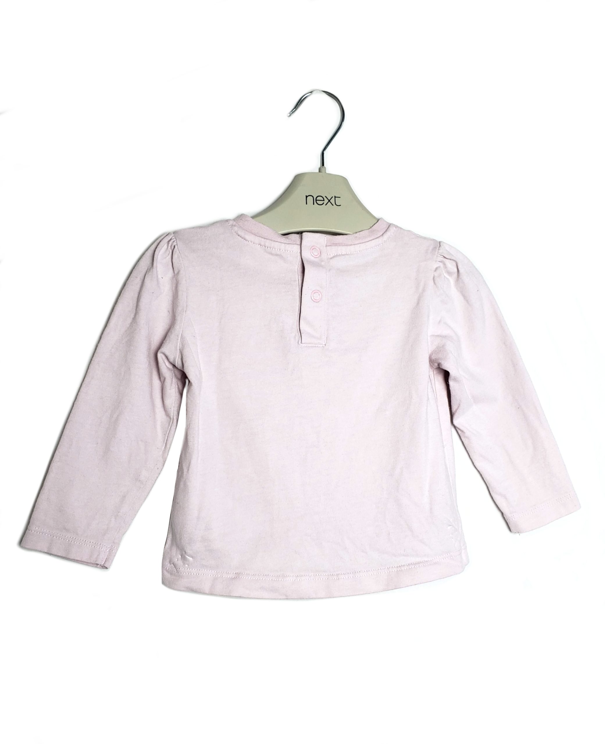 Рожева кофтинка Disney Baby з Мінні Маус для дівчинки 9-12 місяців - бавовняний лонгслів 2 Рожева кофтинка Disney Baby з Мінні Маус для дівчинки 9-12 місяців - бавовняний лонгслів - Зображення 2