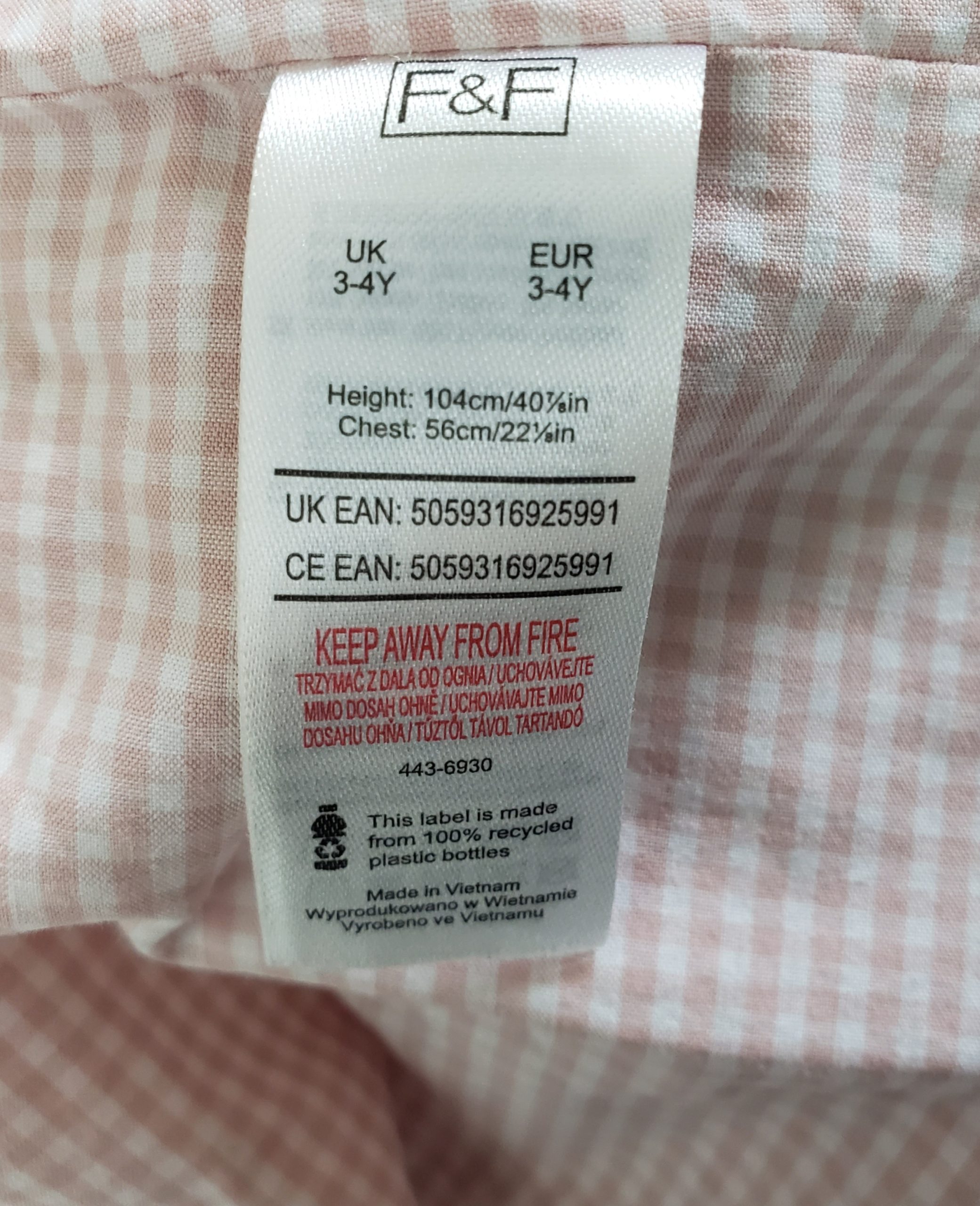 Стильне рожеве хутряне пальто для дівчинки 3-4 роки бренд F&F 5 Стильне рожеве хутряне пальто для дівчинки 3-4 роки бренд F&F - Зображення 5