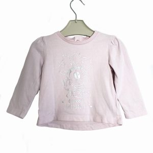 Рожева кофтинка Disney Baby з Мінні Маус для дівчинки 9-12 місяців - бавовняний лонгслів