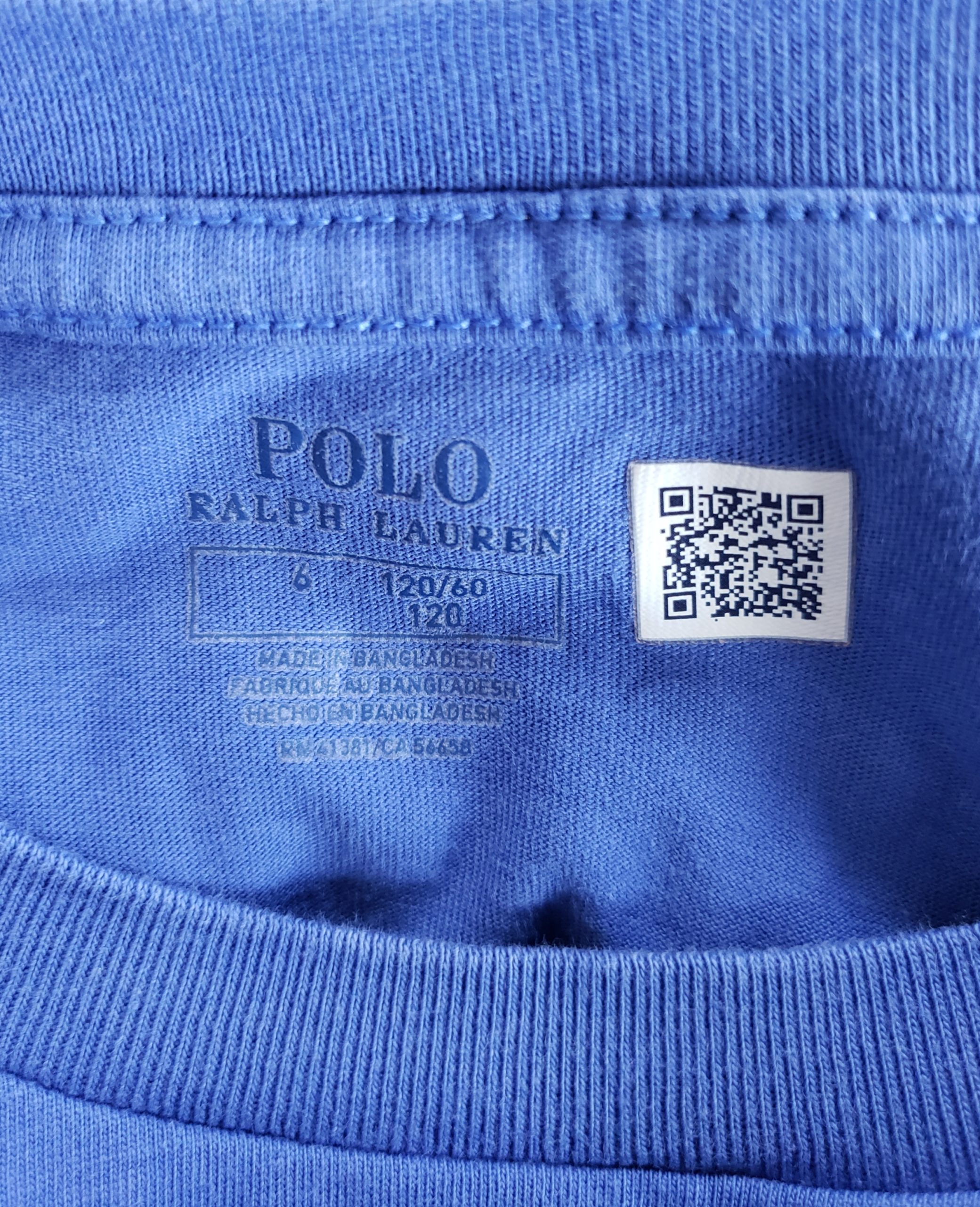 Стильна синя футболка Polo Ralph Lauren для дітей 6 років 5 Стильна синя футболка Polo Ralph Lauren для дітей 6 років - Зображення 5