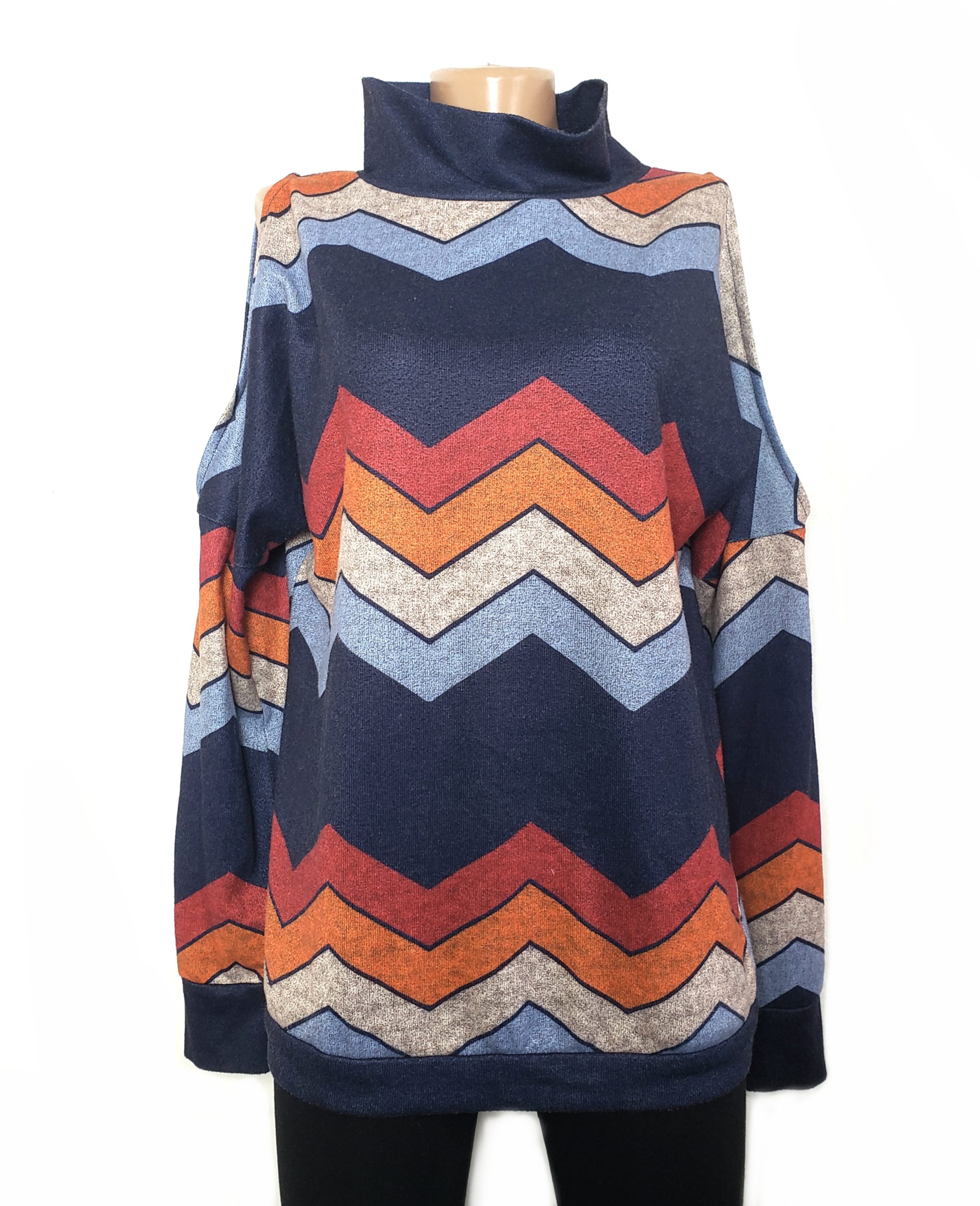 Стильний гольф з принтом зигзаг - ідеальний для осінньо-зимового сезону та повсякденного носіння 1 Стильний гольф з принтом зигзаг - ідеальний для осінньо-зимового сезону та повсякденного носіння