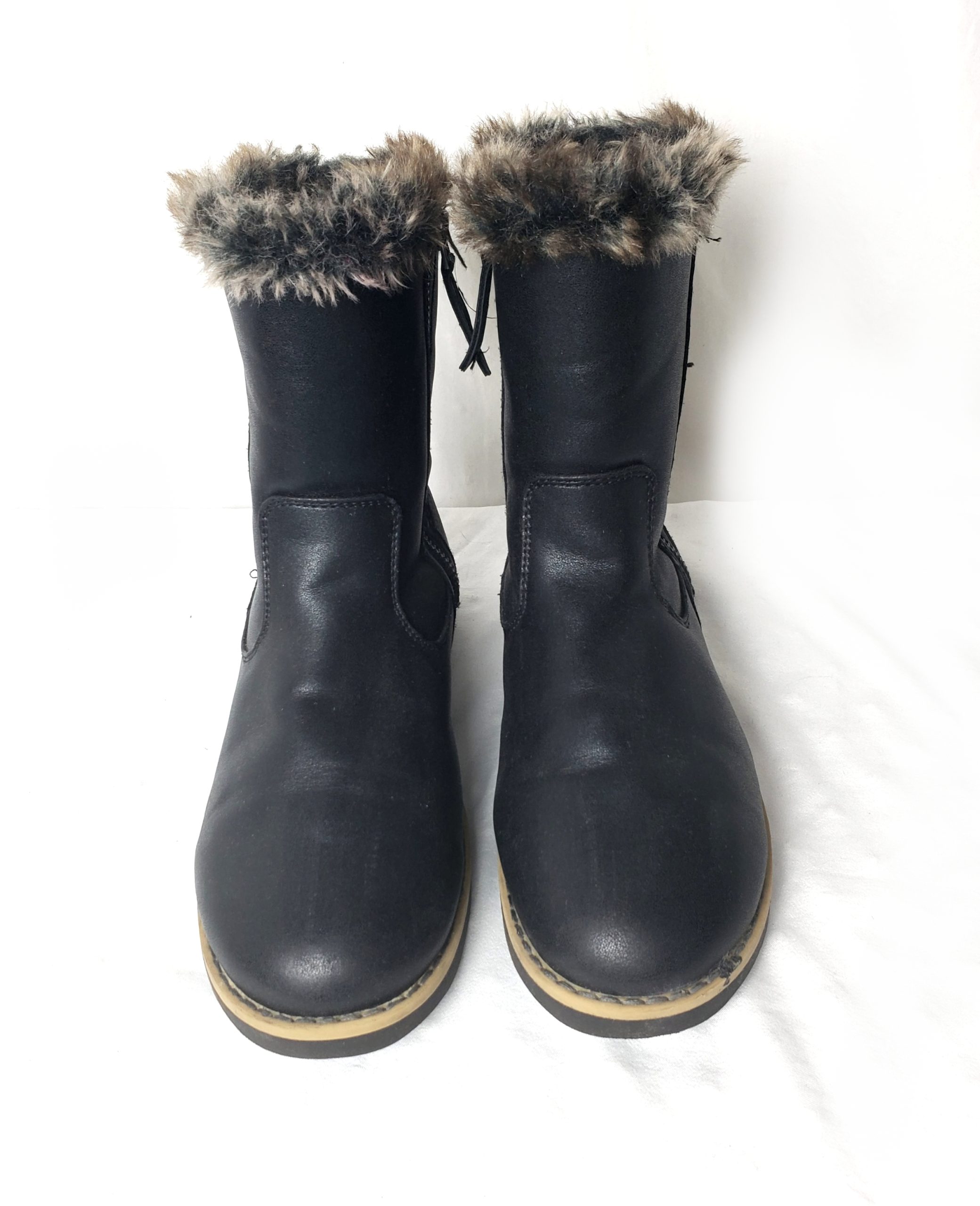 Стильні чорні зимові чоботи Next з хутром - елегантне взуття розмір 33.5 7 Стильні чорні зимові чоботи Next з хутром - елегантне взуття розмір 33.5 - Зображення 7