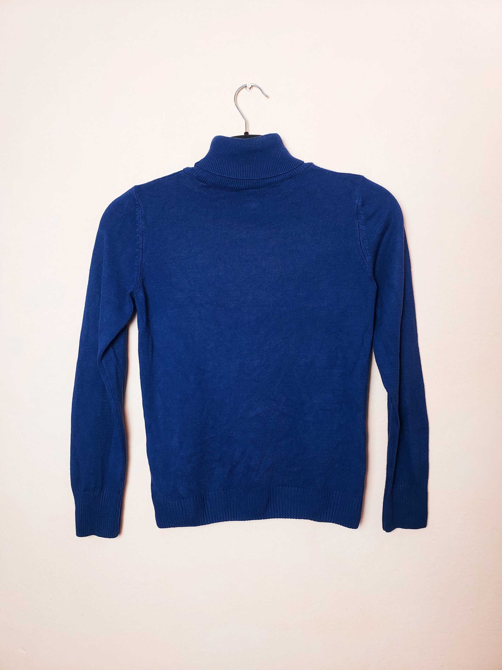 Стильний синій светр з горлом DeFacto - елегантний вінтажний трикотаж 2 Стильний синій светр з горлом DeFacto - елегантний вінтажний трикотаж - Зображення 2