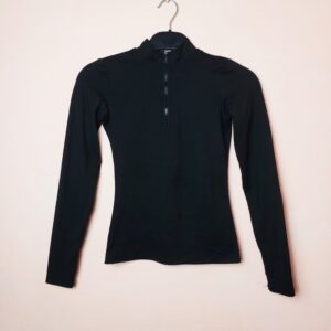 Чорна спортивна кофта з блискавкою SHEIN - жіночий лонгслів