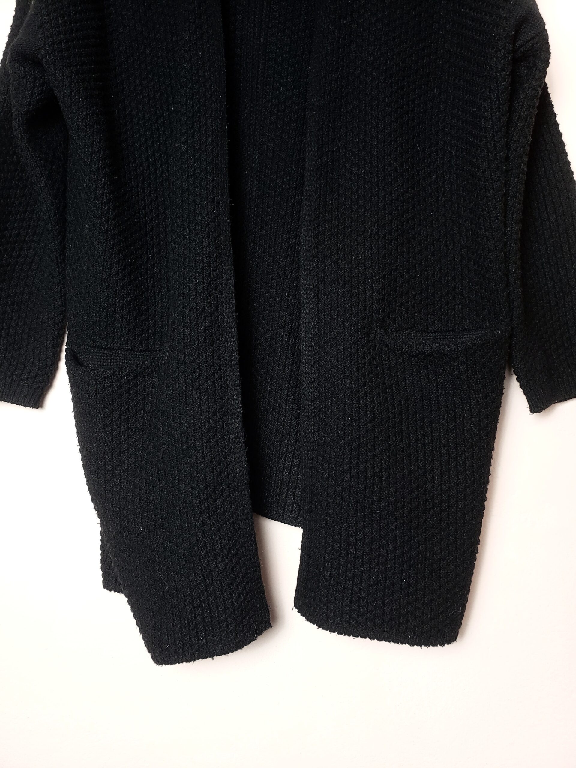Чорний кардиган PAPAYA з акрилу - жіночий в'язаний кардиган розмір M 4 Чорний кардиган PAPAYA з акрилу - жіночий в'язаний кардиган розмір M - Зображення 4