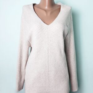 Бежевий в'язаний светр Primark розмір L