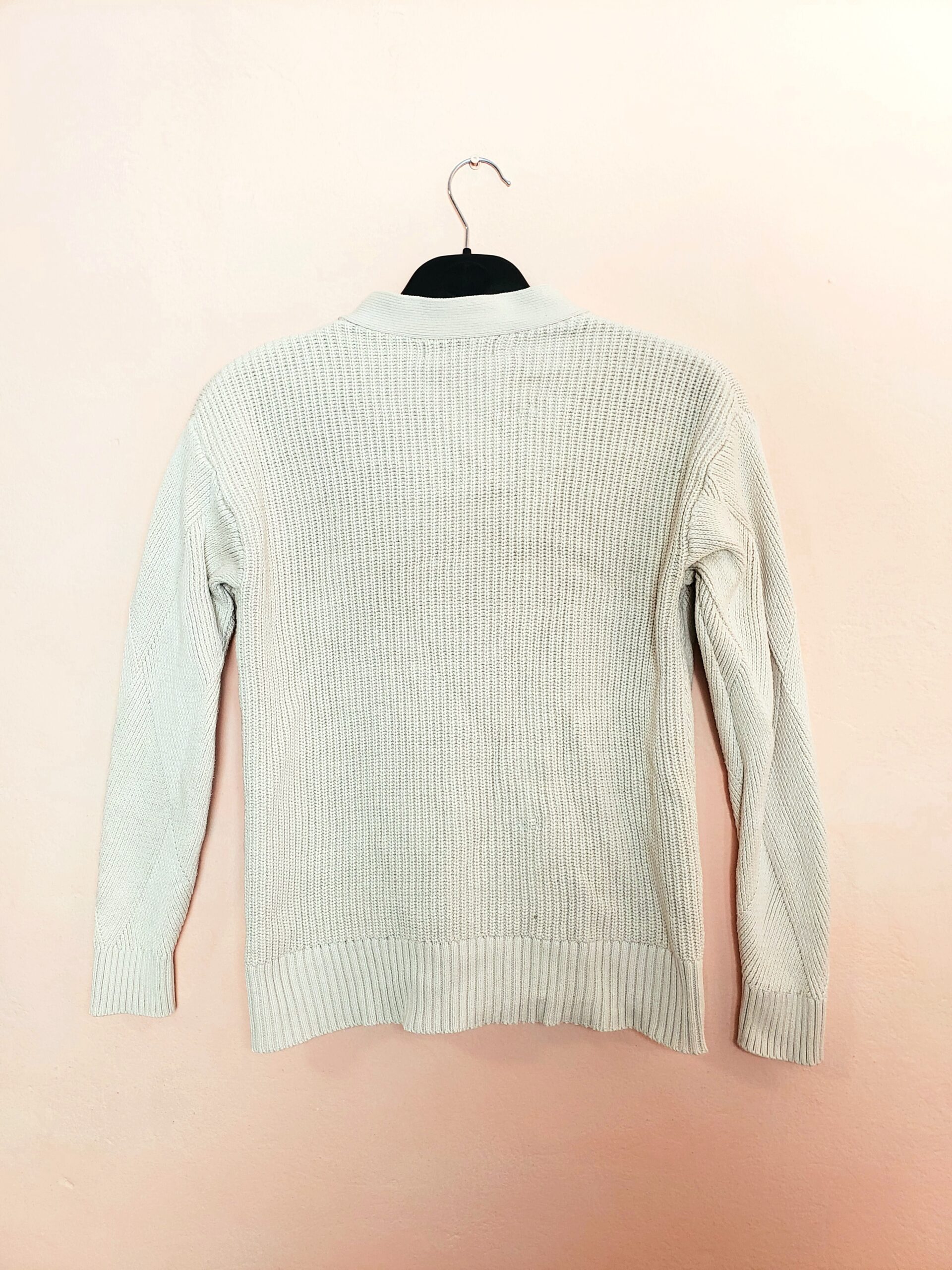 Бежевий в'язаний кардиган M&S Collection - класичний жіночий кардиган з бавовни 3 Бежевий в'язаний кардиган M&S Collection - класичний жіночий кардиган з бавовни - Зображення 3