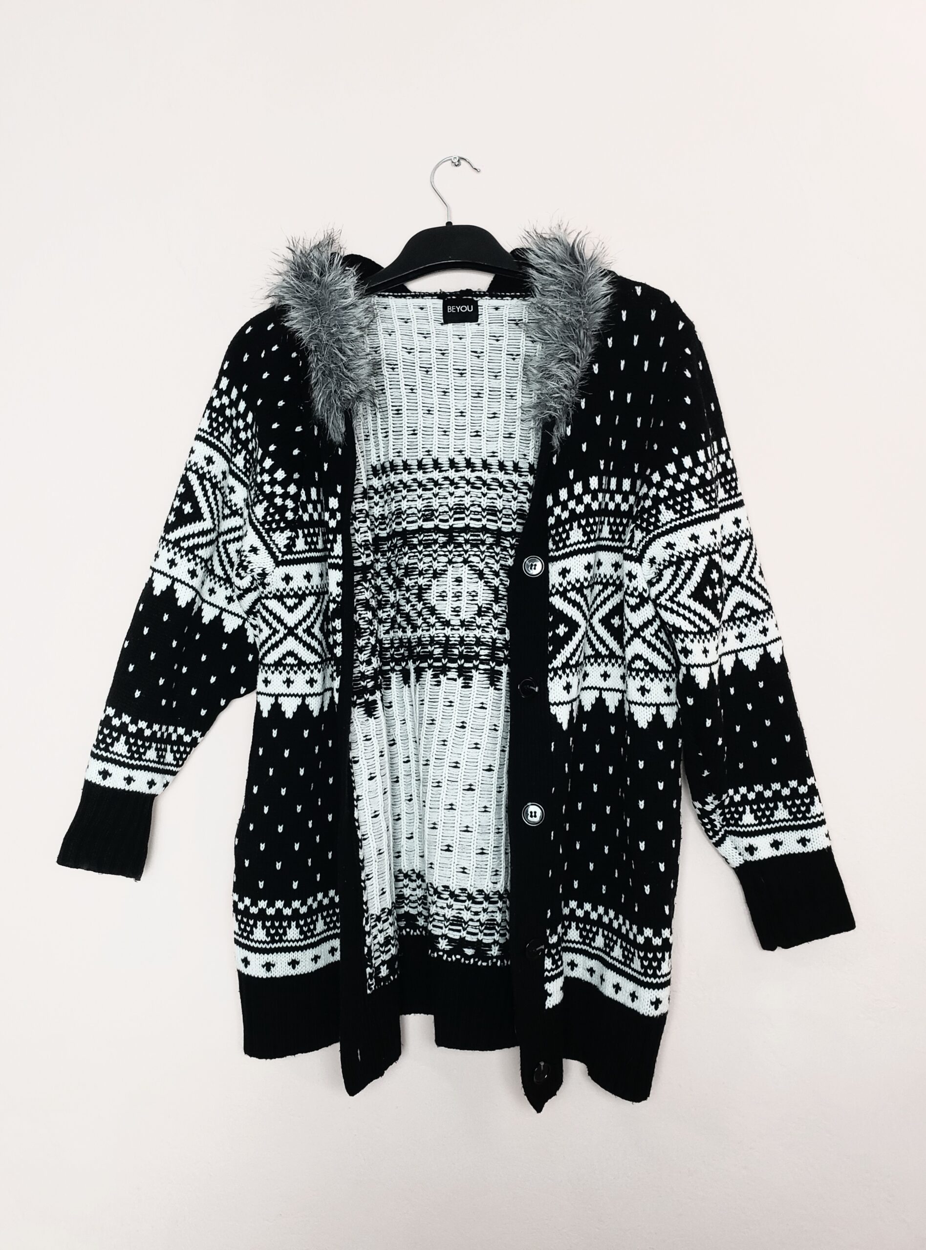Зимовий кардиган з норвезьким принтом BEYOU - тепла кофта для холодної погоди 1 Зимовий кардиган з норвезьким принтом BEYOU - тепла кофта для холодної погоди