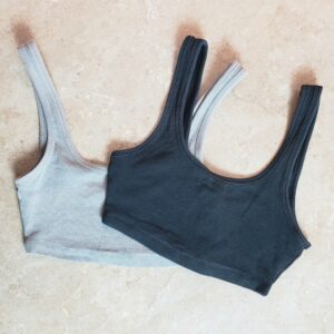 Топ Zara жіночий сірий бавовна еластан вживаний ідеальний стан - комплект 2 шт