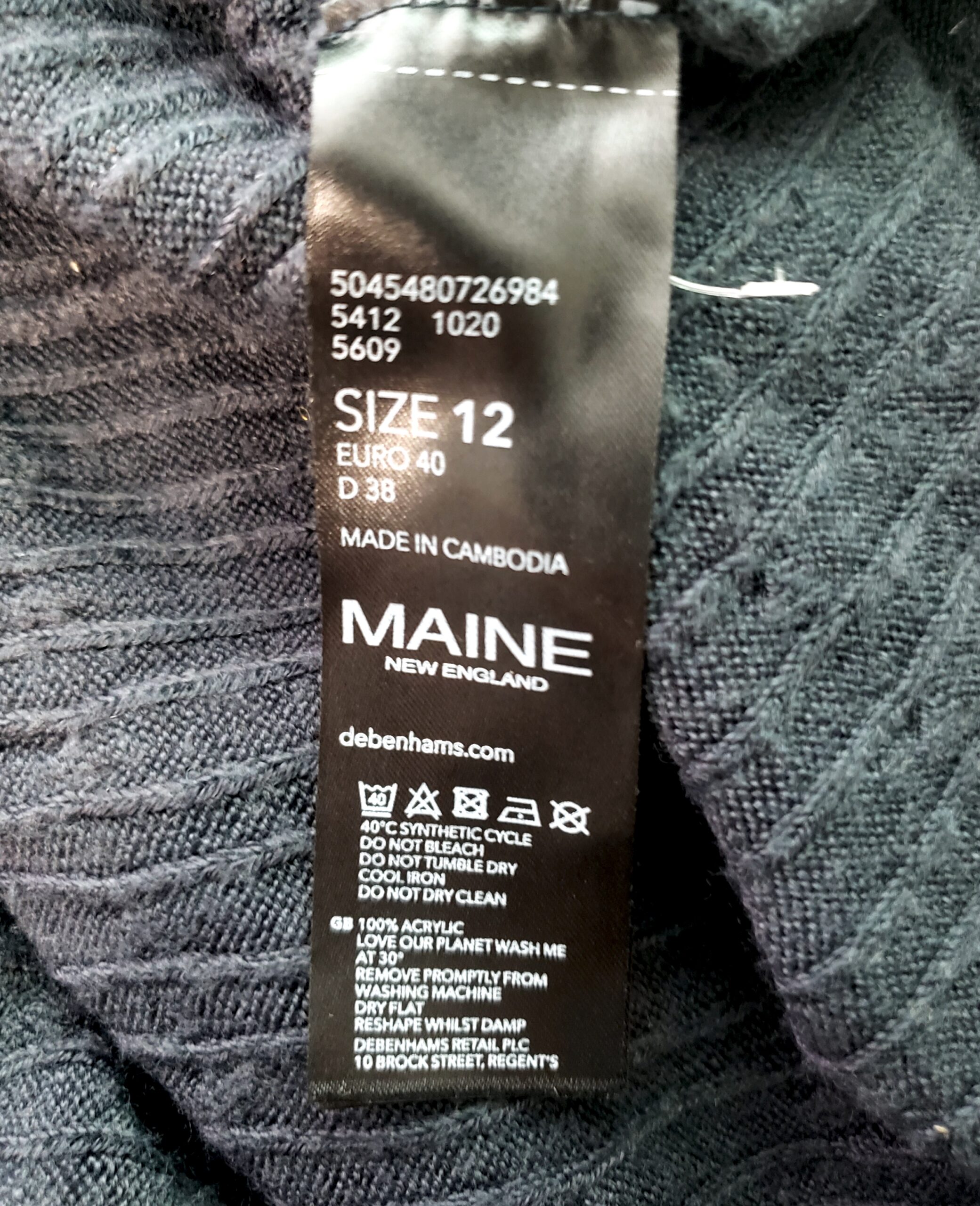 Жіночий кардиган темно-синій Maine Ultrasoft Knitwear акрил вживаний ідеальний стан 4 Жіночий кардиган темно-синій Maine Ultrasoft Knitwear акрил вживаний ідеальний стан - Зображення 4