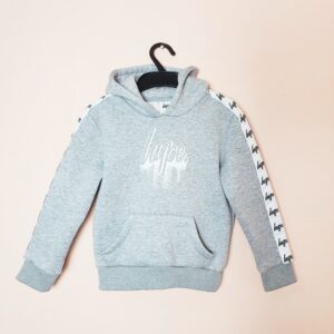 Сірий худі для дітей 7-8 років з принтом Hype - ідеальний стан, повсякденний одяг