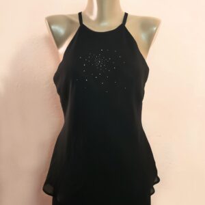 Стильна чорна блуза KENAR з зірковим декором - елегантний топ для модних образів