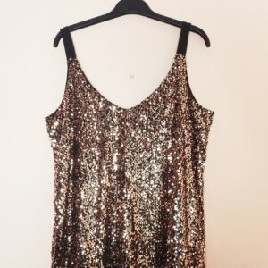 Стильний золотий топ з паєтками YOURS London - елегантний вечірній образ