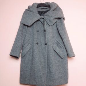 Жіноче сіре пальто Zara розмір XL