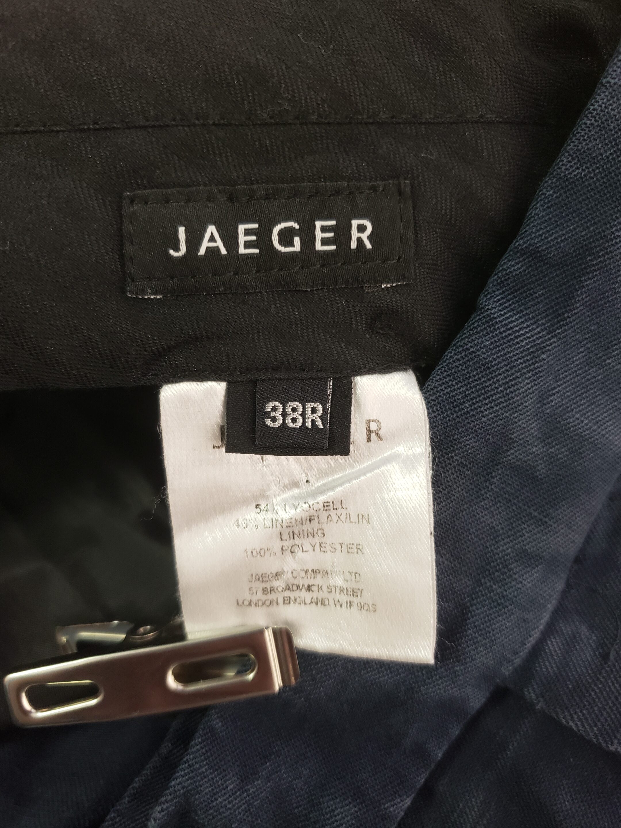 Чоловічі темно-сині класичні штани JAEGER розмір 38R 7 Чоловічі темно-сині класичні штани JAEGER розмір 38R - Зображення 7