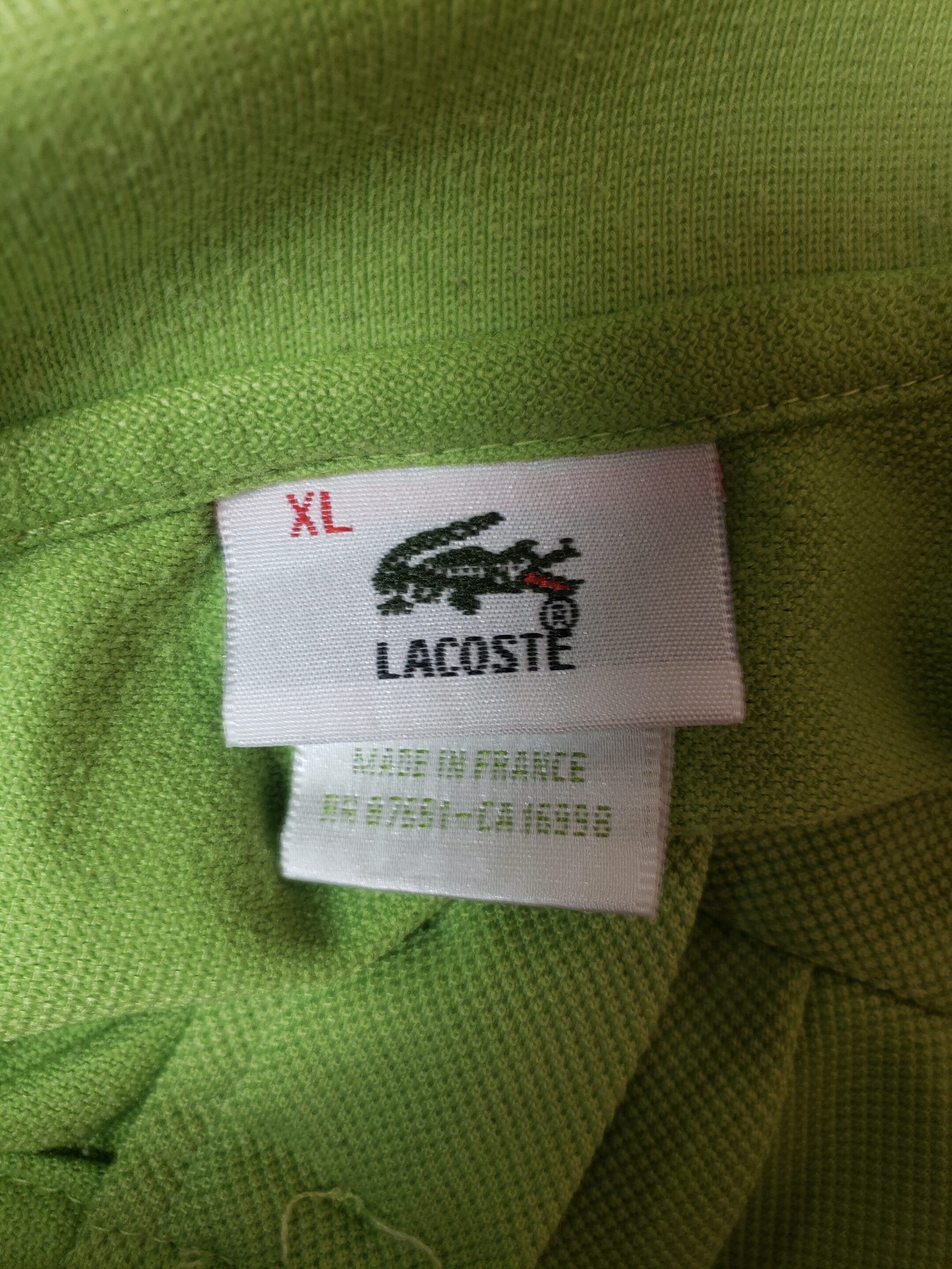 Чоловіче салатове поло Lacoste розмір XL 7 Чоловіче салатове поло Lacoste розмір XL - Зображення 7