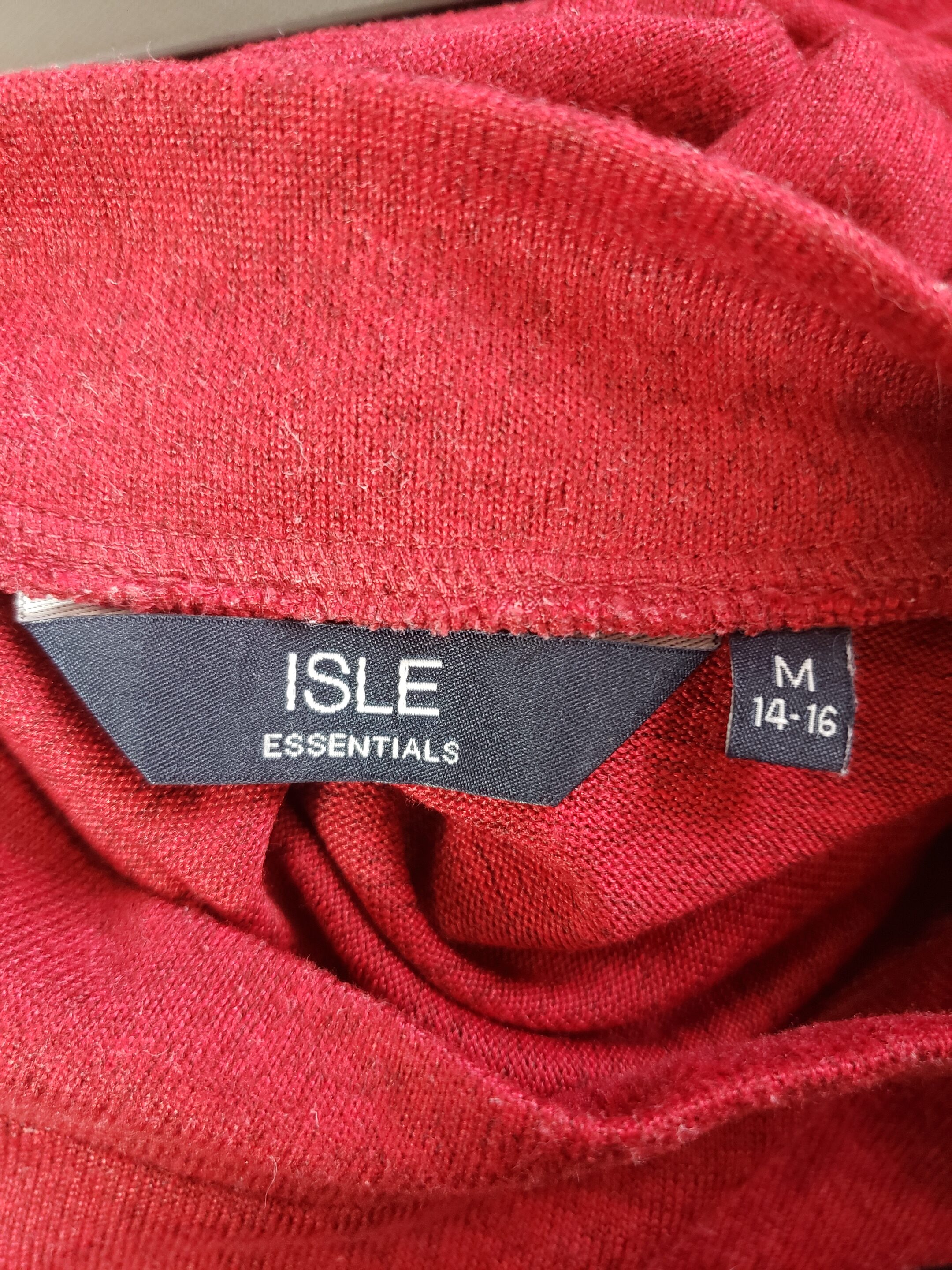 Жіночий червоний светр isle essentials розмір m/l 6 Жіночий червоний светр isle essentials розмір m/l - Зображення 6