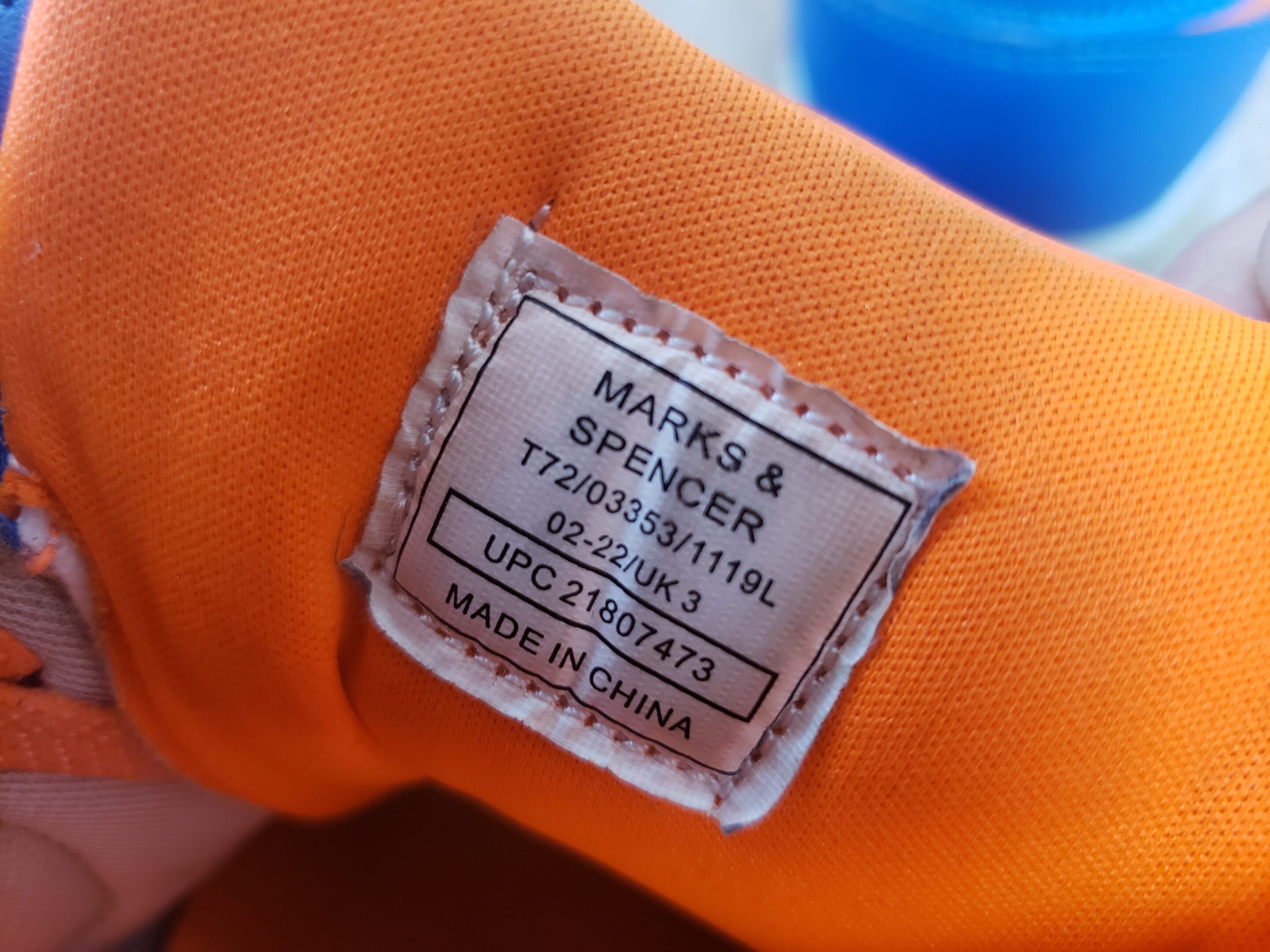 Сині кросівки для дітей MARKS & SPENCER весна, літо, осінь розмір 34 8 Сині кросівки для дітей MARKS & SPENCER весна, літо, осінь розмір 34 - Зображення 8