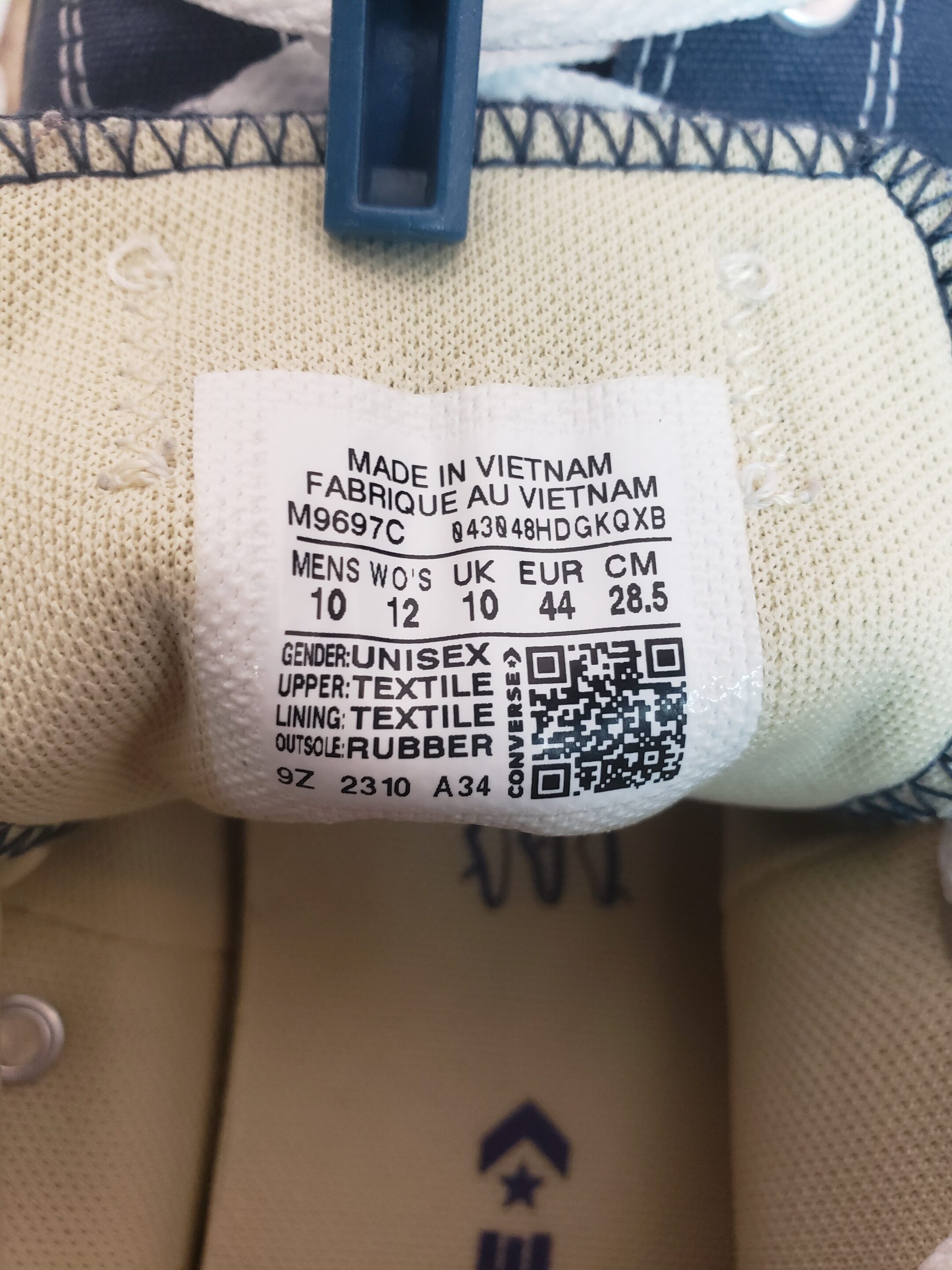 Сині кеди Converse весна, літо, осінь розмір 43/44 4 Сині кеди Converse весна, літо, осінь розмір 43/44 - Зображення 4