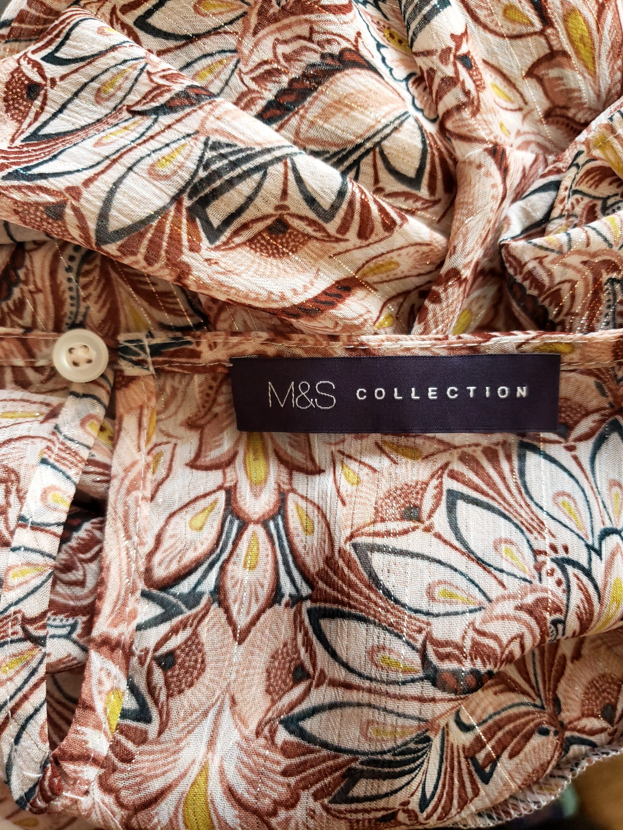 Жіноча бежева блуза Marks and Spencer розмір EUR 40 4 Жіноча бежева блуза Marks and Spencer розмір EUR 40 - Зображення 4