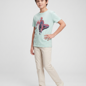 Блакитна футболка для хлопчика GAP літня розмір L