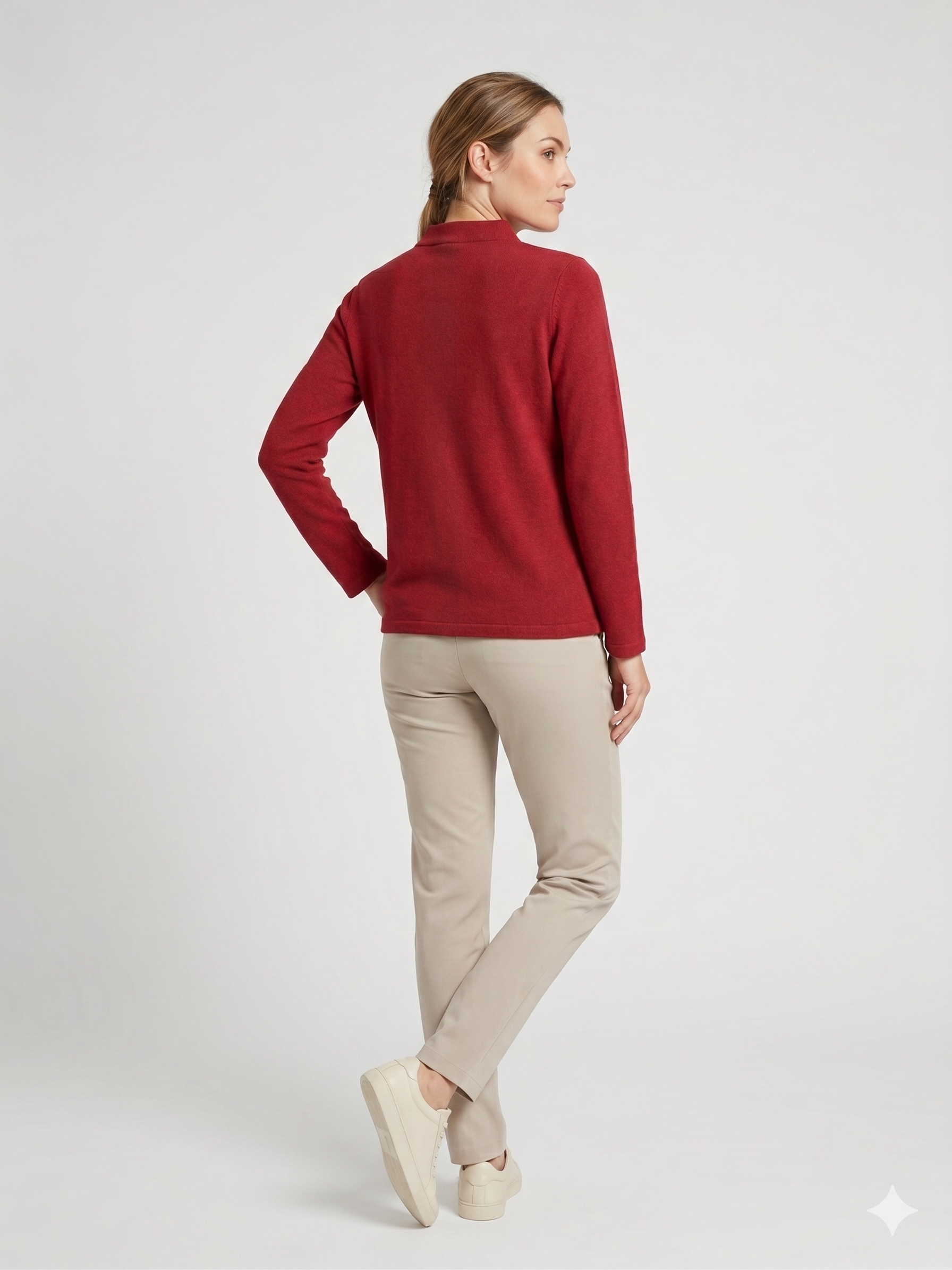 Жіночий червоний светр isle essentials розмір m/l 2 Жіночий червоний светр isle essentials розмір m/l - Зображення 2