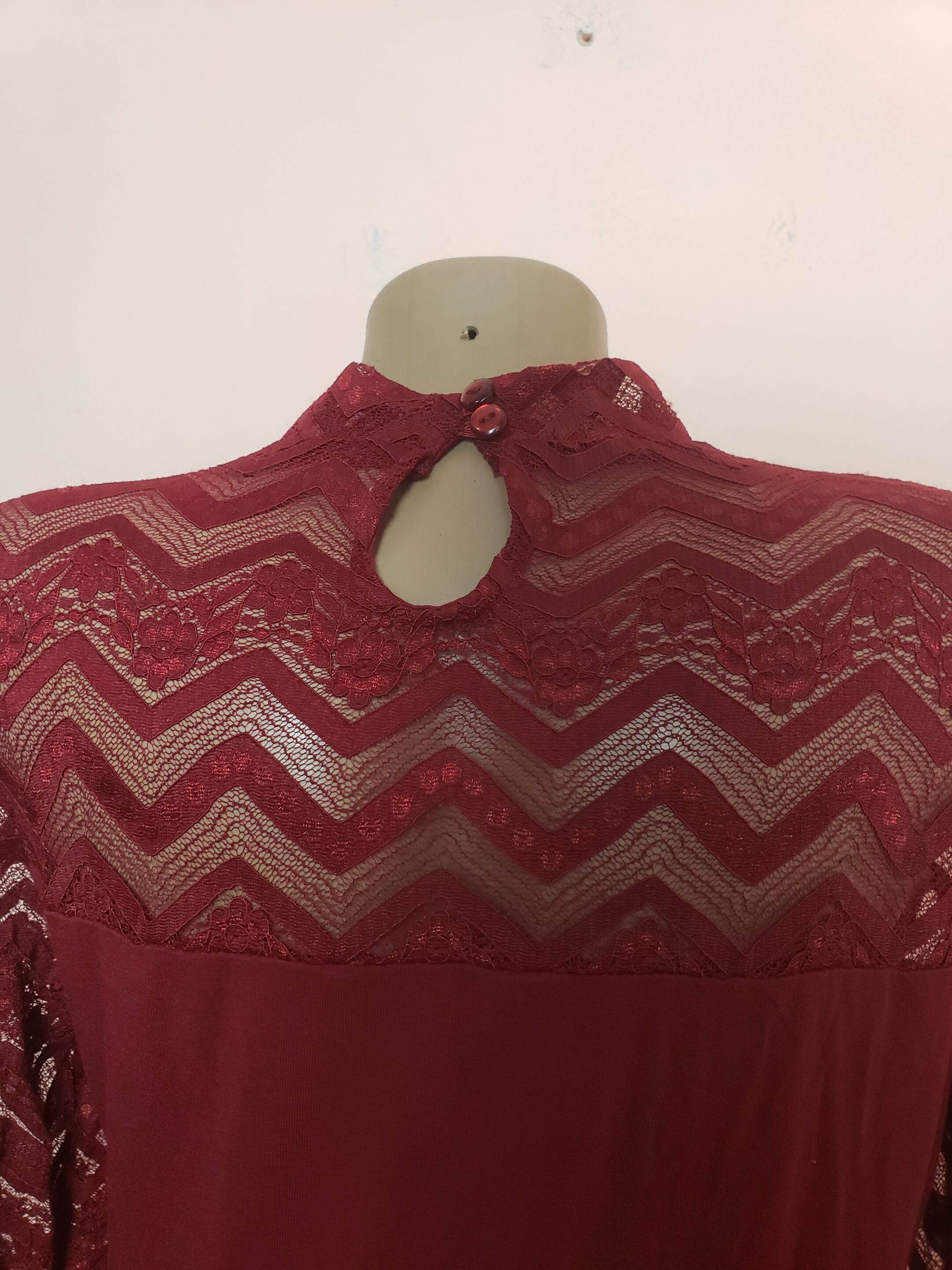 Жіноча бордова блузка Dorothy Perkins розмір UK 14 5 Жіноча бордова блузка Dorothy Perkins розмір UK 14 - Зображення 5