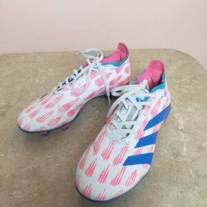 Дитячі спортивні бутси Adidas білий, блакитний, рожевий розмір 38-39